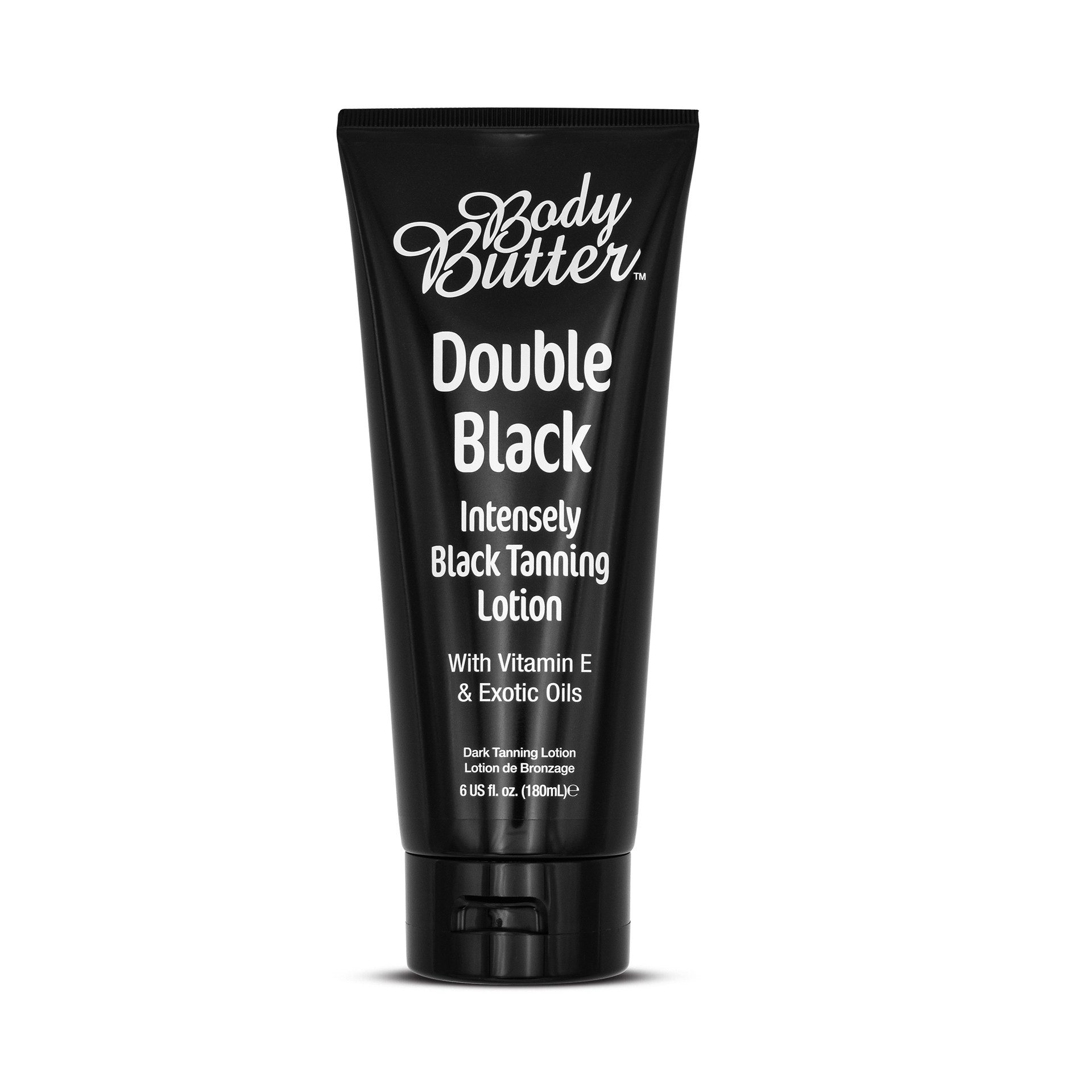 Body Butter Selbstbräunungslotion Double Black Tanning Lotion, Exotic Oils, DHA
