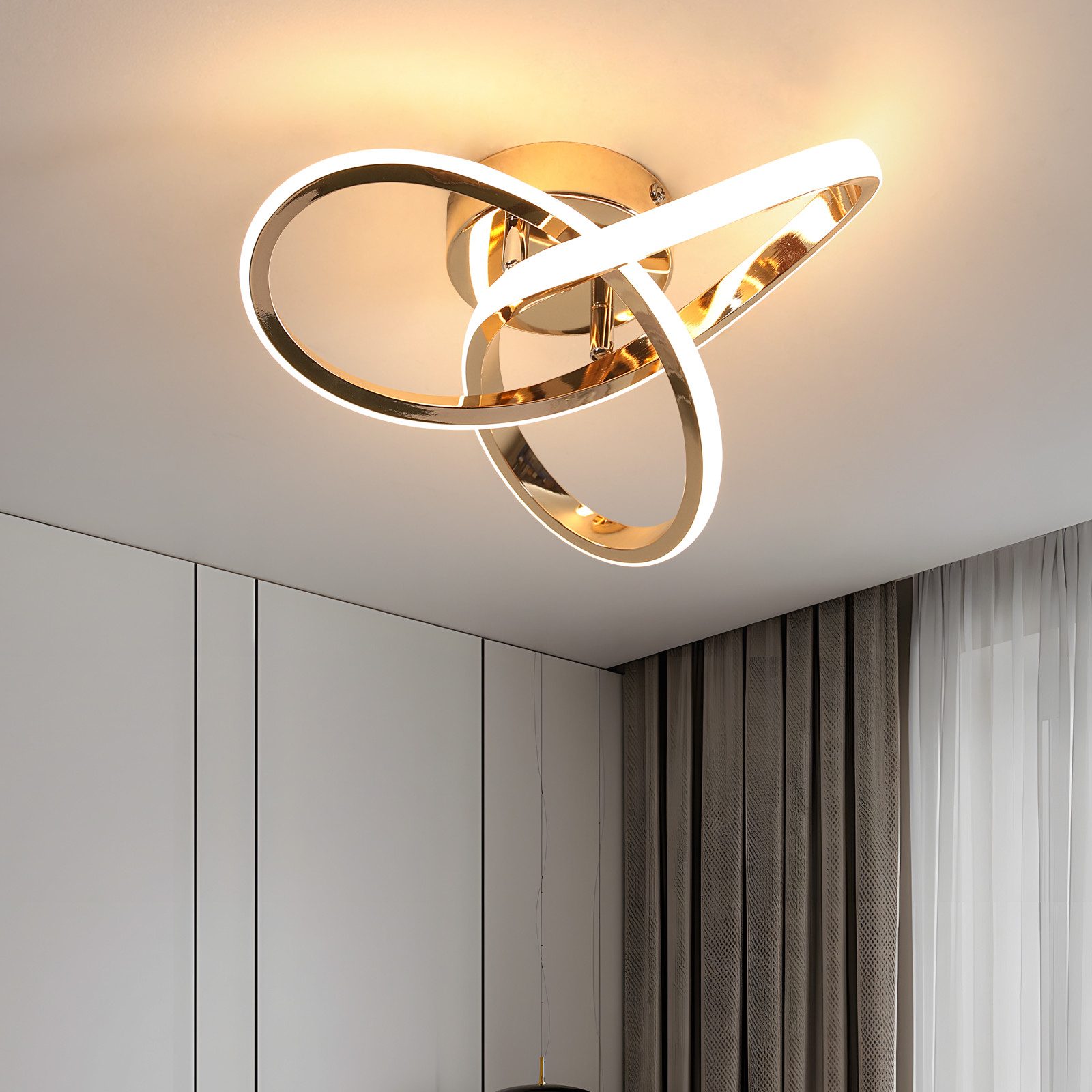 Goeco LED Deckenleuchte dimmbar 3000K/4000K/6000K, 16W günstig online kaufen