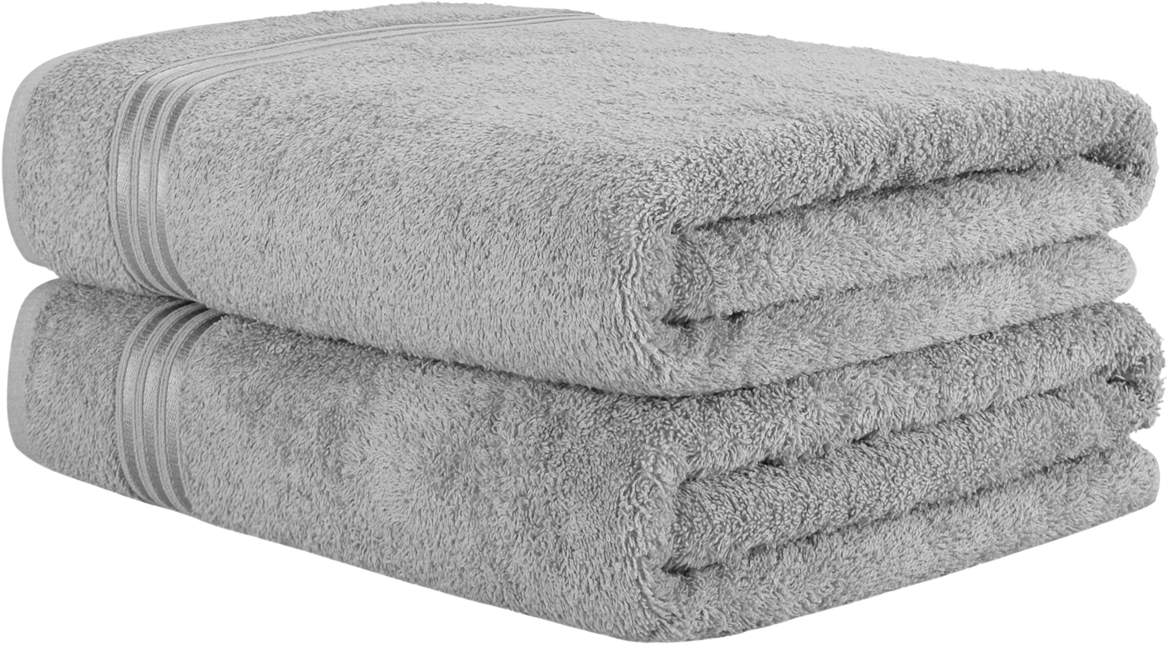 HAMMETEX Saunatuch Hammetex 2er Set extra große Saunatücher, Frottier (Packung, 2-St), 100% Baumwolle – Weich & Saugfähig – Luxuriöse Große Spa-Badetücher