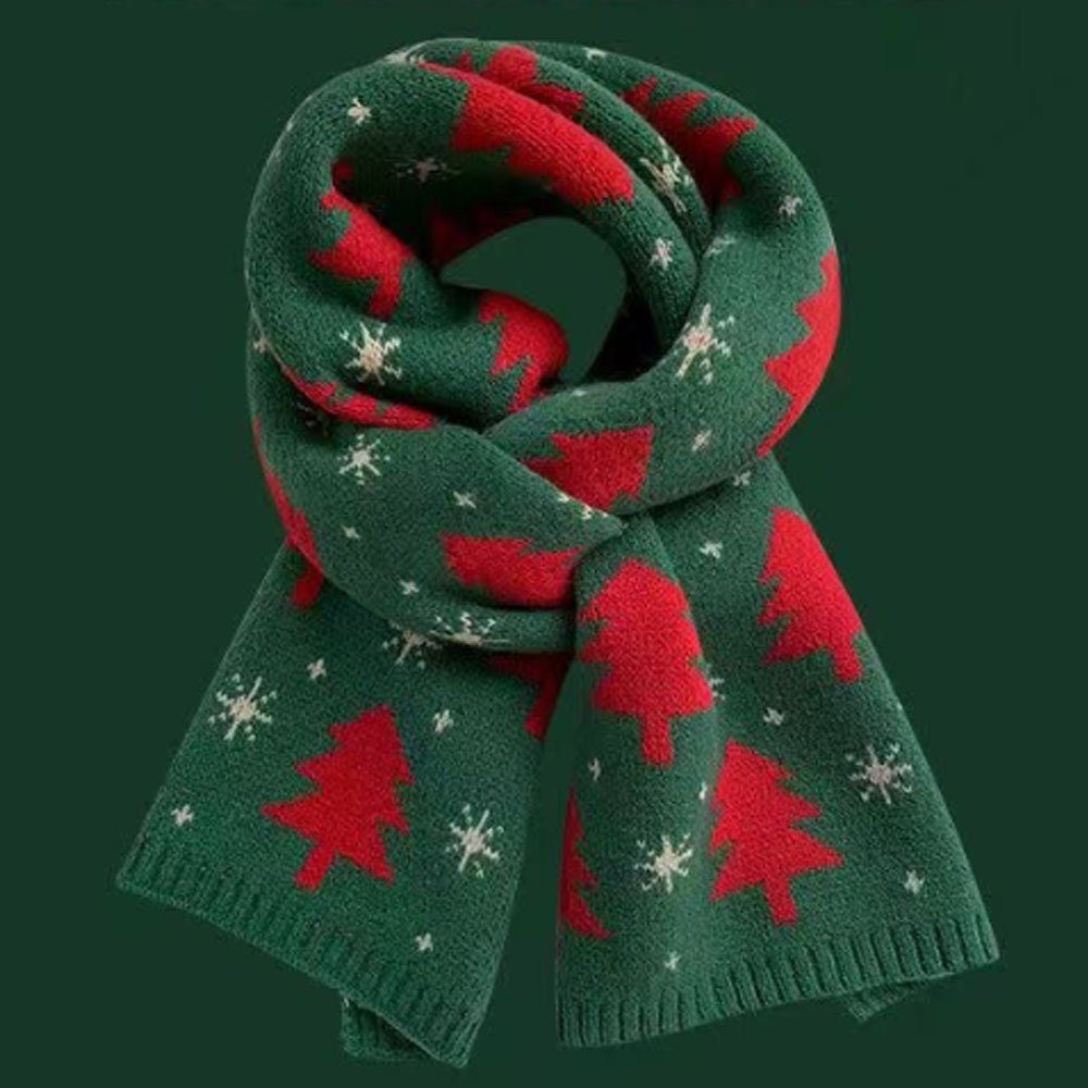 LAKKEC Weihnachtsschal Grün Damenschal Schal Multifunktionaler, Weicher Winter Mode Warmer Modeschal