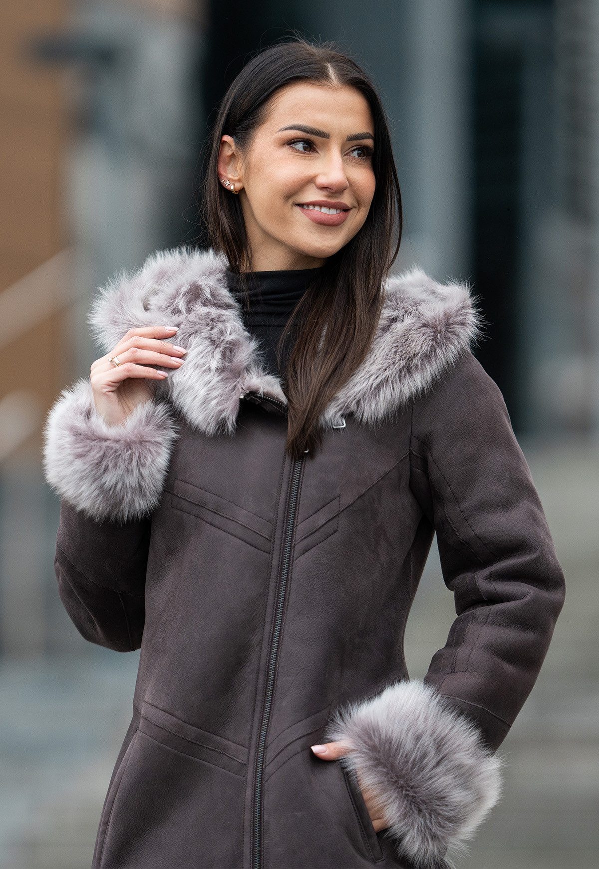 Hollert Wintermantel Toscana Lammfellmantel Freya günstig online kaufen