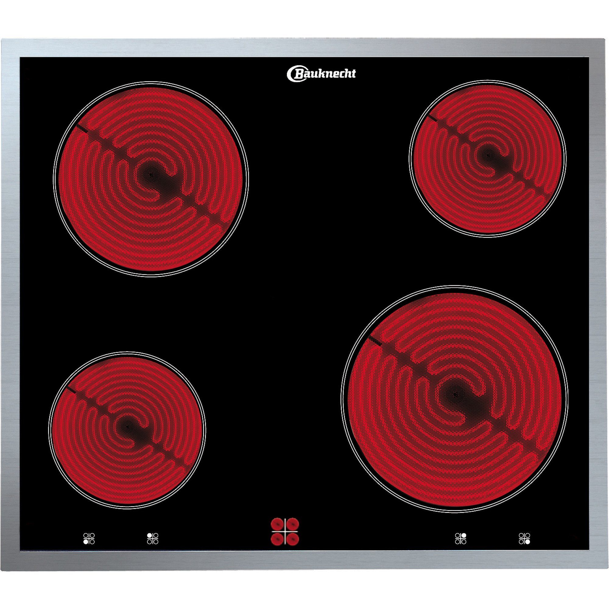 BAUKNECHT Elektro-Kochfeld Bauknecht CHR 6640 IN Kochfeld Glaskeramik  Elektro Breite: 58 cm Herdgebunden