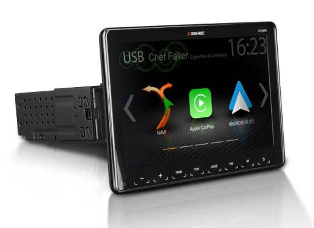 Zenec Z-N965 9 Zoll DAB+ Bluetooth Apple CarPlay Android Autoradio (RDS, AM/FM Radio, Animiertes Display, Bluetooth, DAB+, Freisprecheinrichtung, Sat Nav Kompatibel, Touchscreen, DAB)