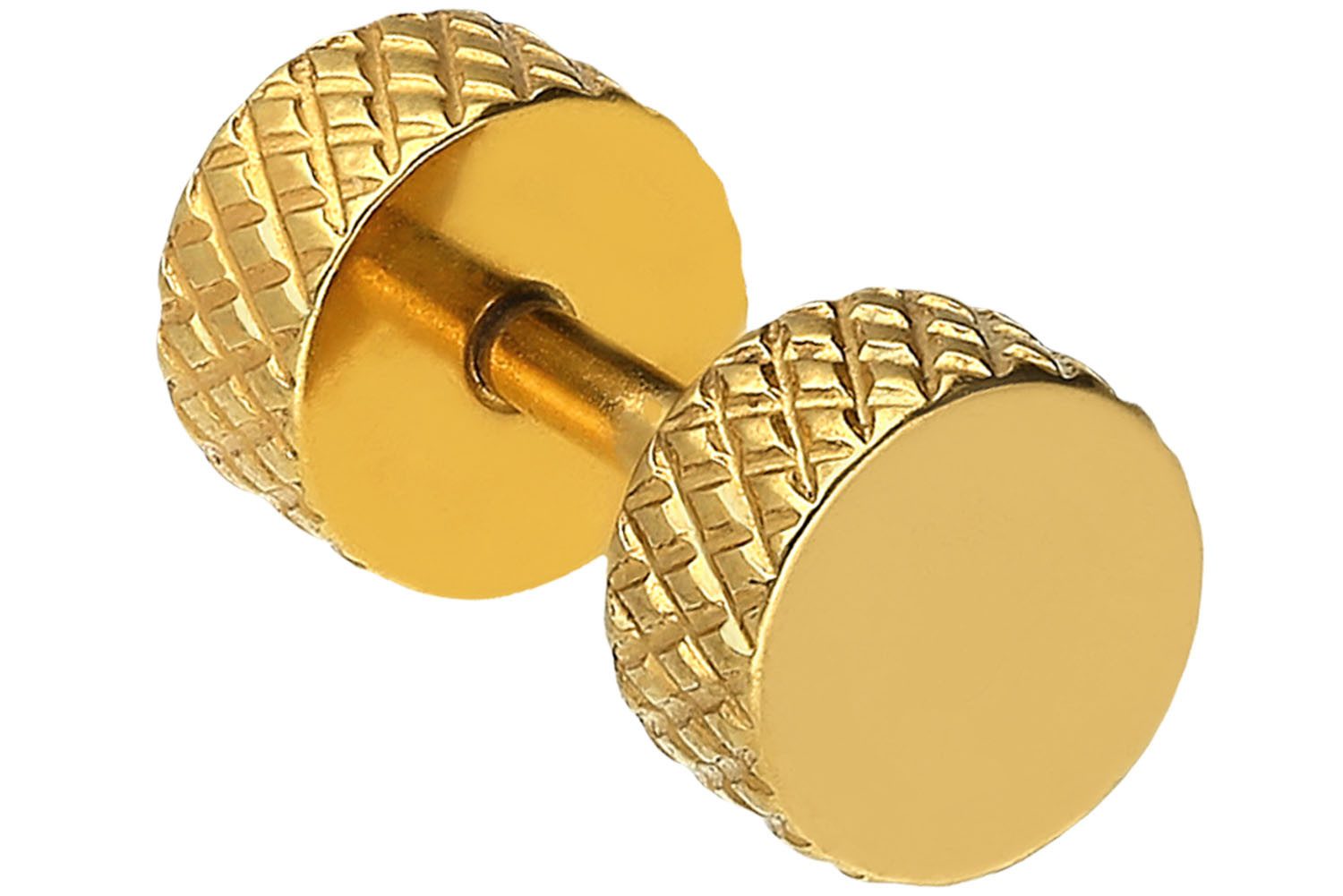 PIERCINGLINE Fake-Ear-Plug Chirurgenstahl Fake Plug KOLBEN-DESIGN (Fake Plugs, 1-tlg)