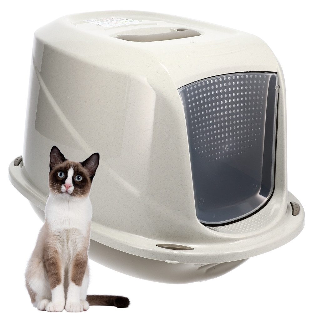 GarPet Katzentoilette Katzenklo mit Deckel Aktivkohlefilter Katzentoilette für große Katzen