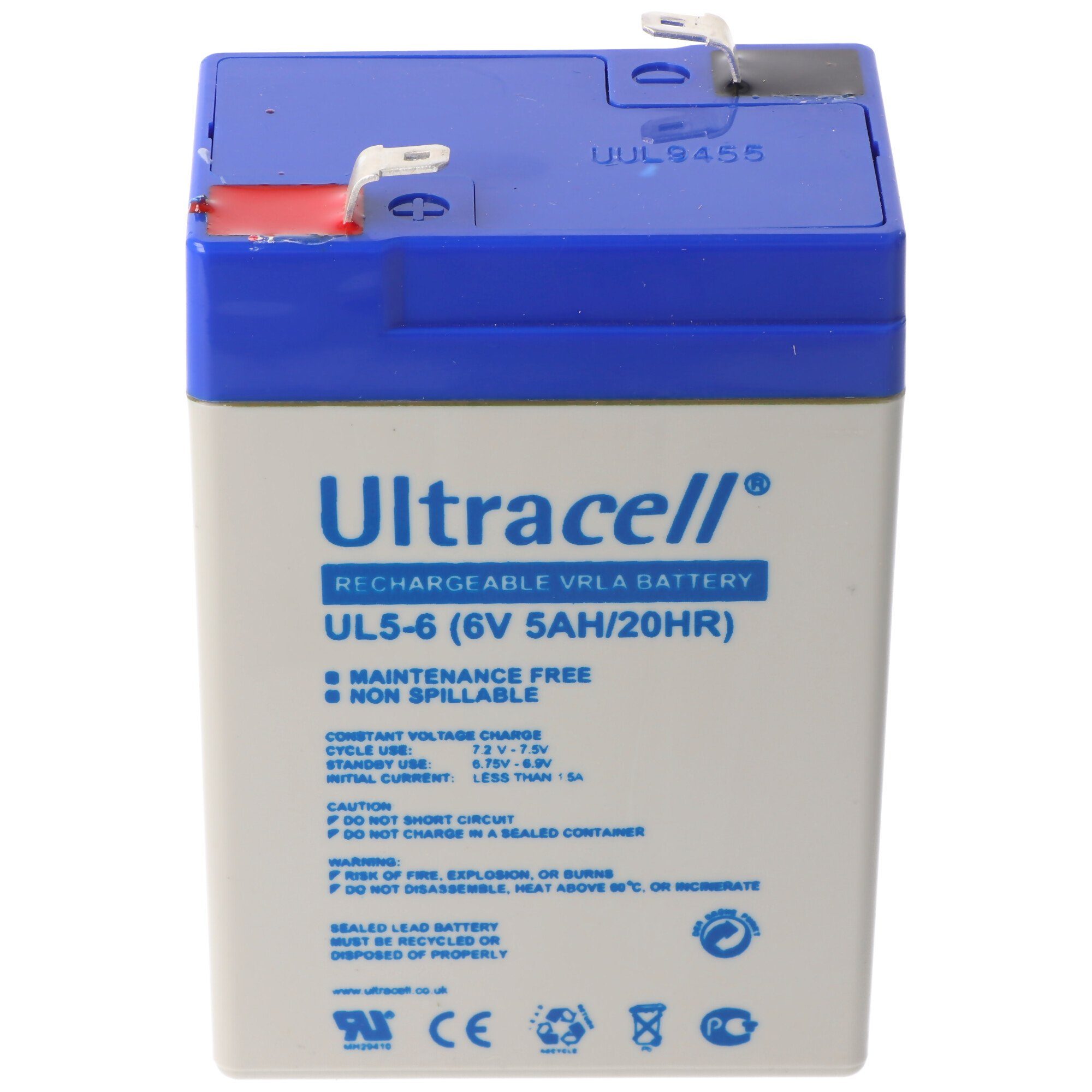 Ultracell Ultracell UL5-6 6V 5Ah Bleiakku AGM Blei Gel Akku Akku