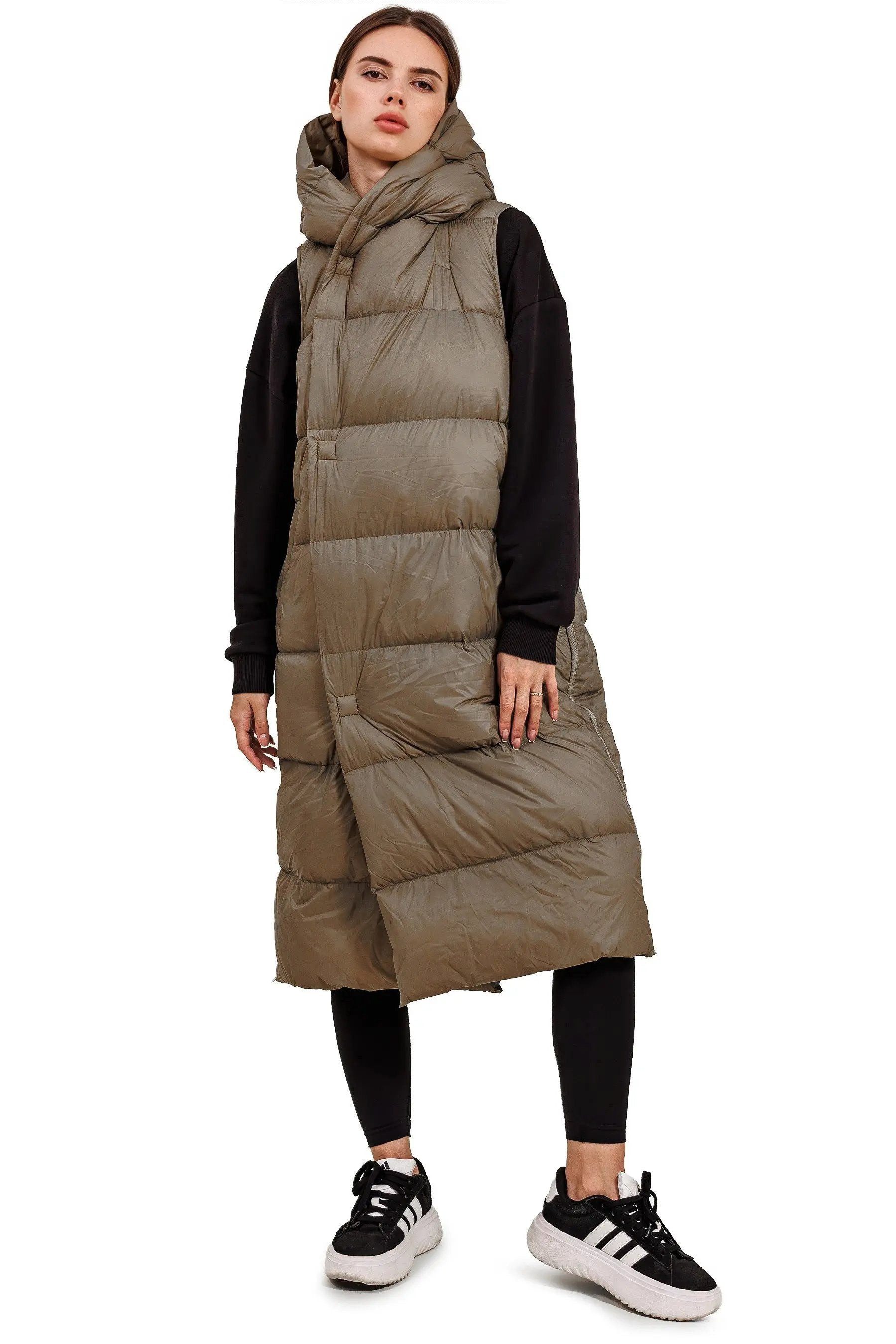 JNBY Daunenweste JNBY Damen lange Daunenweste mit Kapuze Herbst/Winterweste günstig online kaufen