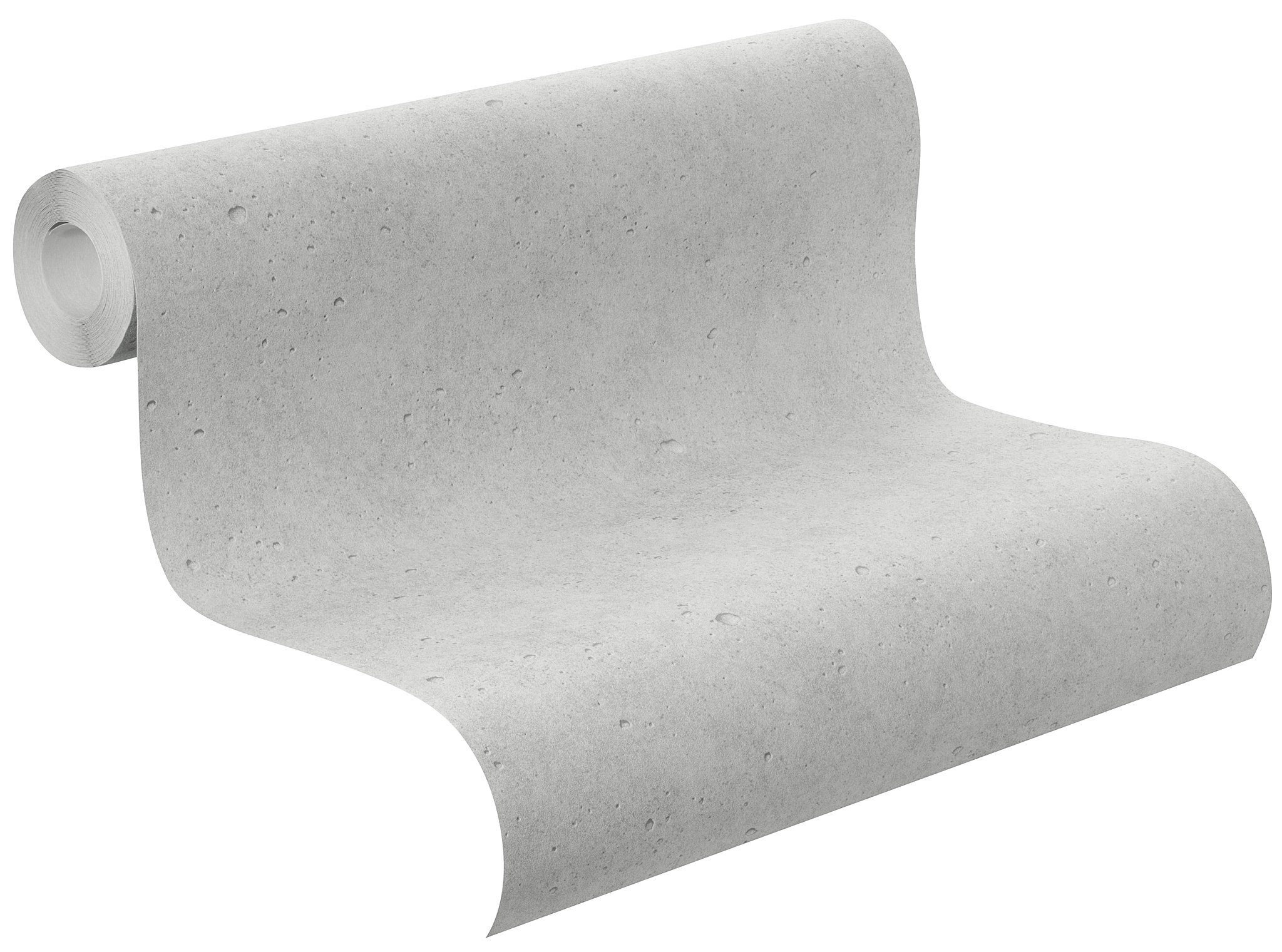 Rasch Vliestapete Rasch Selection Relief/Vlies, Unis, grau 475210