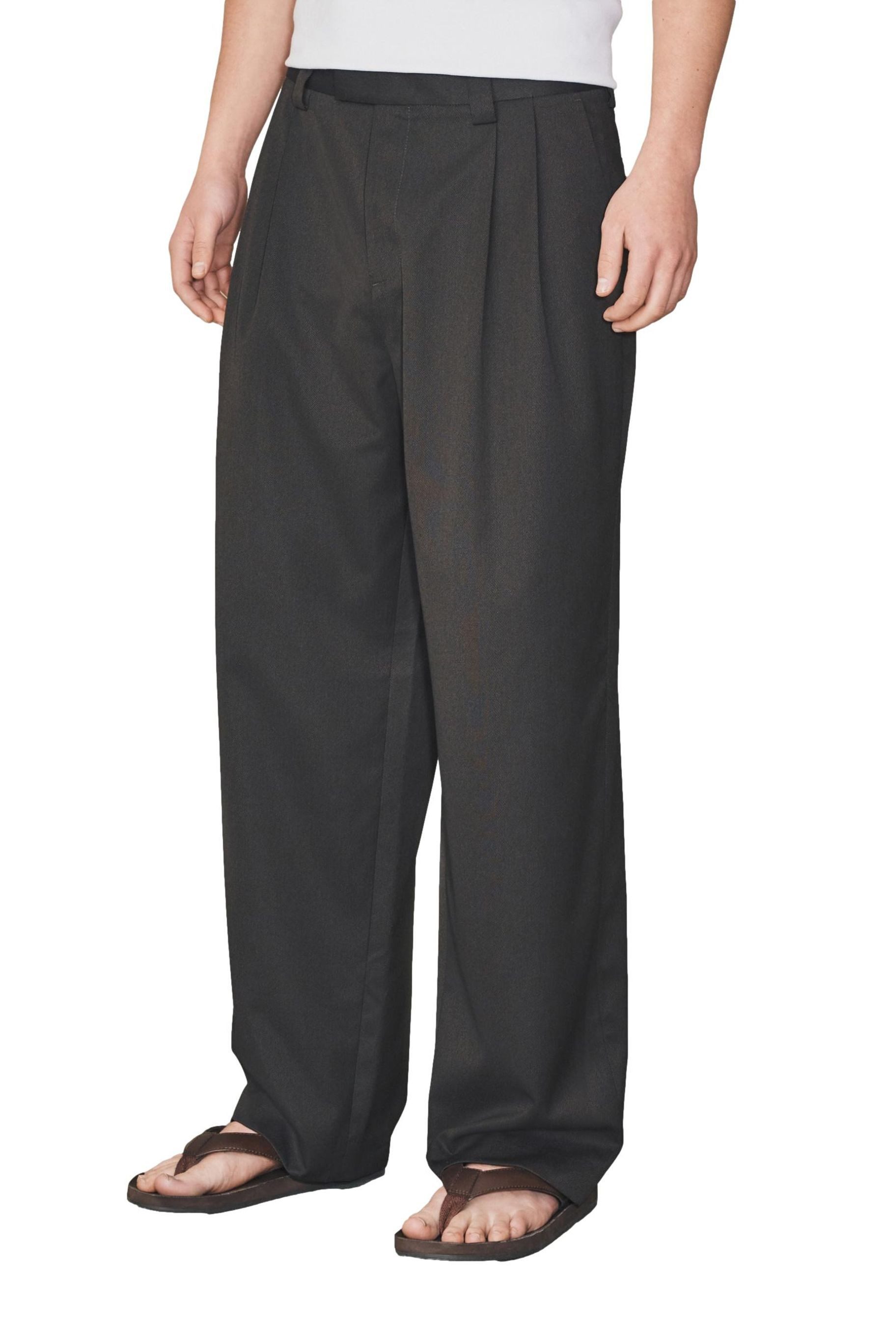 Next Bundfaltenhose EDIT elegante Relaxed Fit Hose mit Bundfalten (1-tlg)