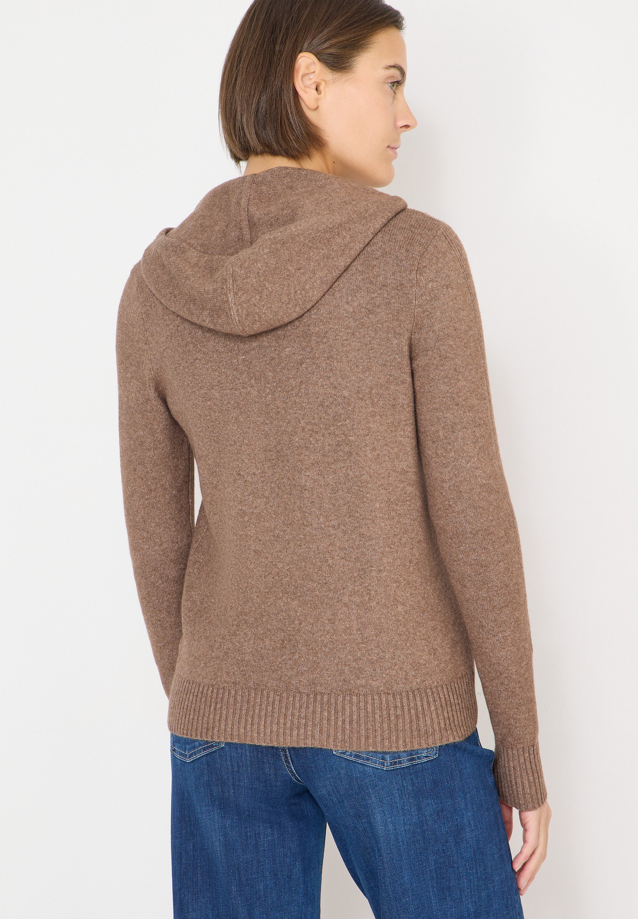 CECIL Cardigan Kapuze mit Tunnelzug