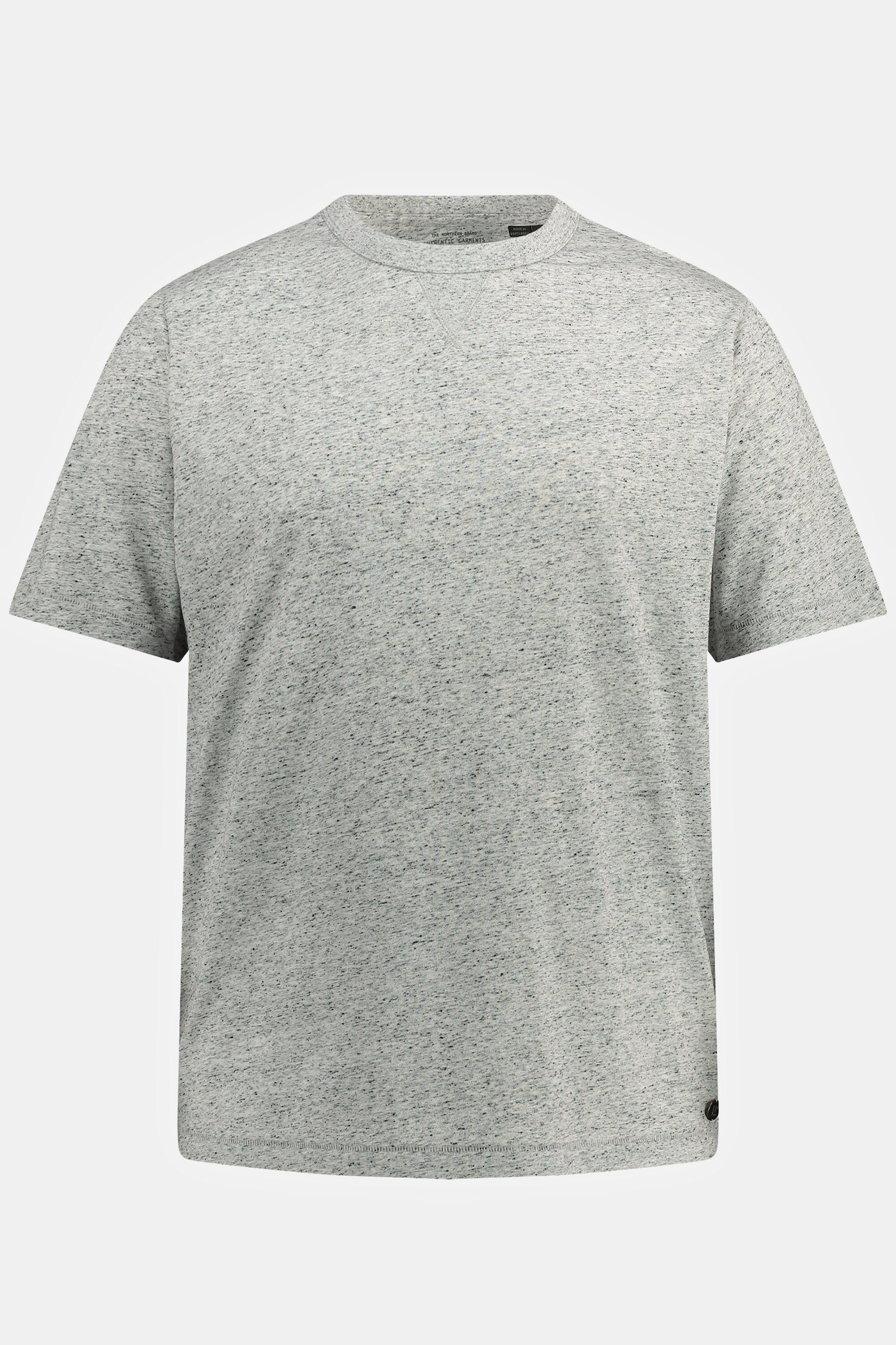 T-Shirt Halbarm Rundhals JP1880 Melange-Jersey T-Shirt