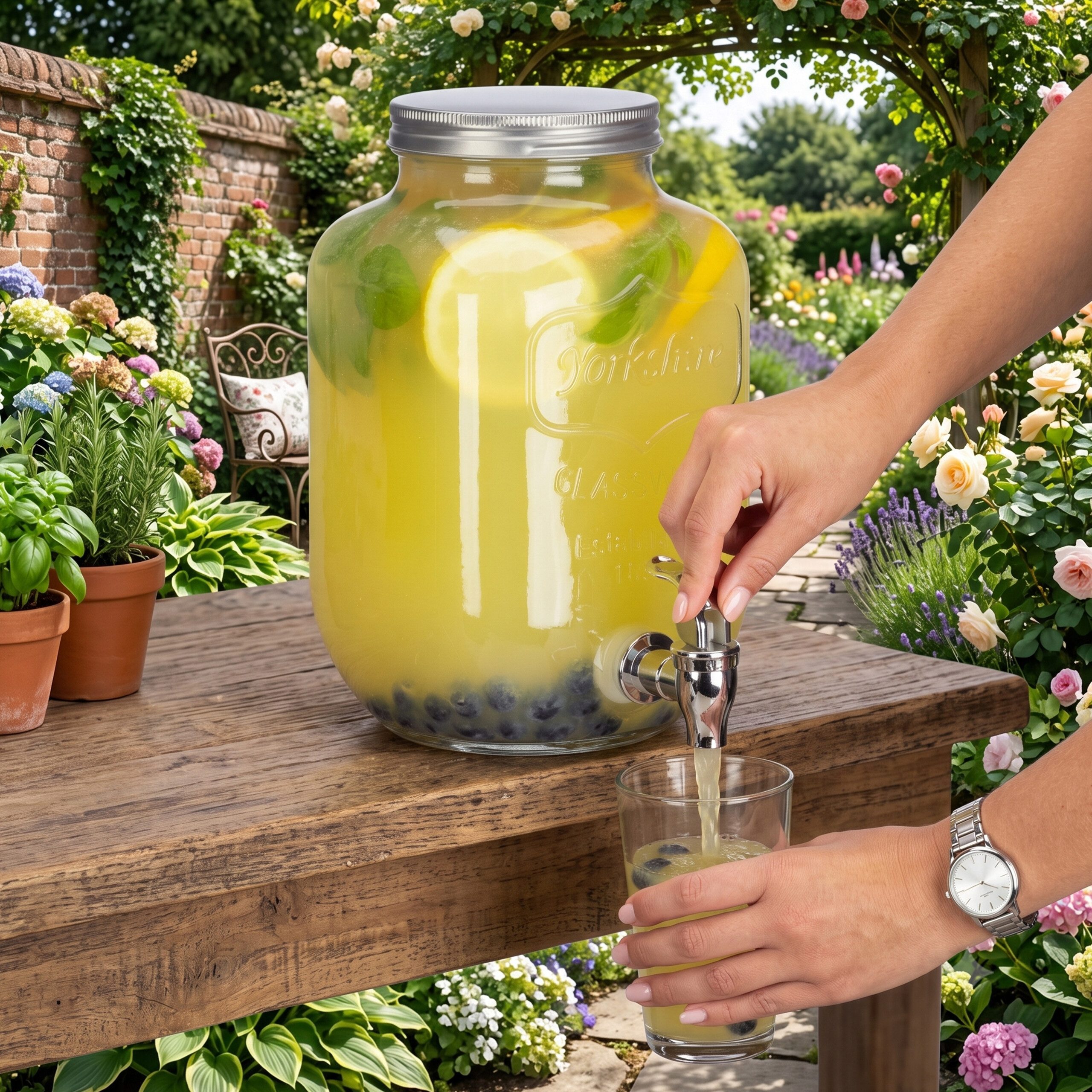 relaxdays Getränkespender 3,5 L