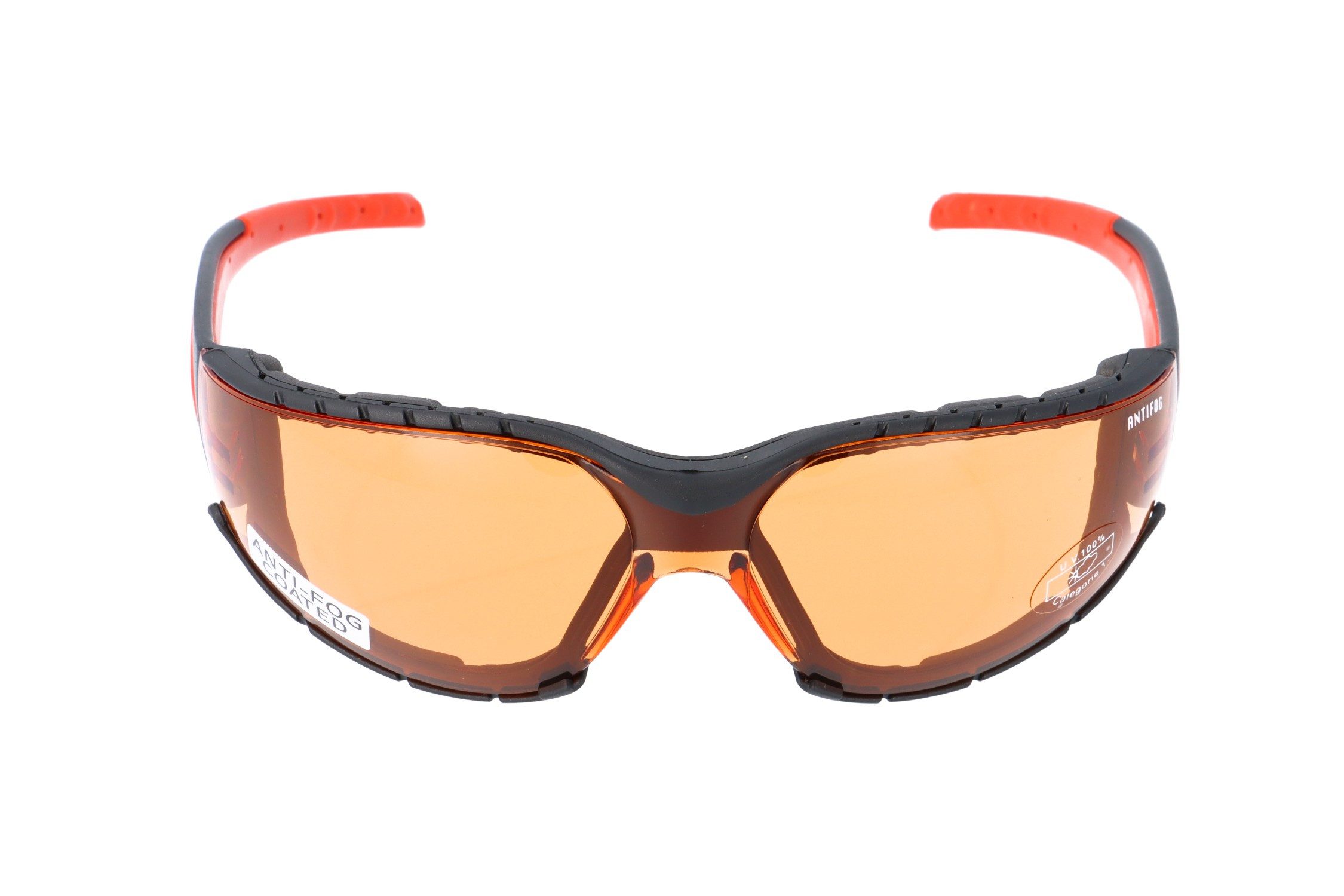 Gamswild Sportbrille UV400 Sonnenbrille Fahrradbrille Skibrille Windschutzclip ANTIFOG, Damen Herren Modell WS7122 in brau, grau, orange, gelb, klar