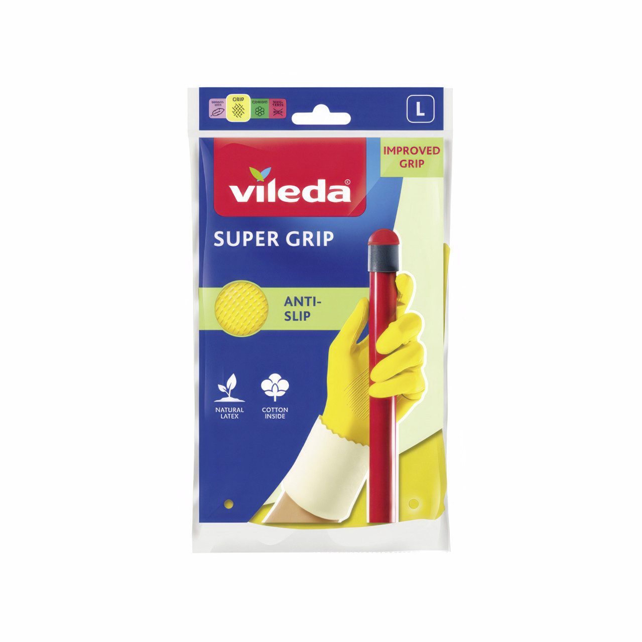 Vileda Latexhandschuhe Vileda Haushaltshandschuhe Der Griffige Größe L