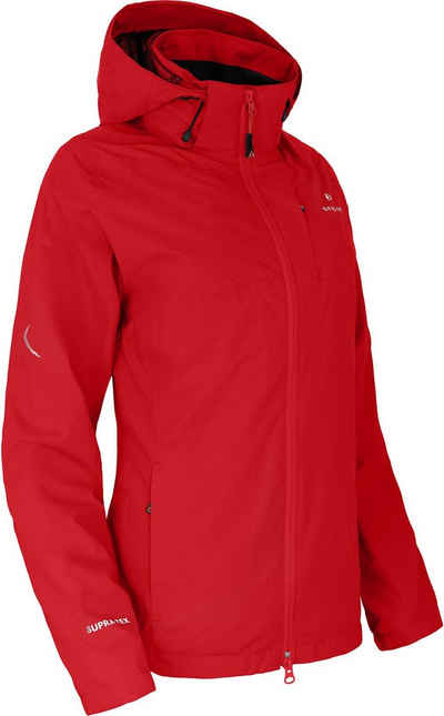 Bergson Outdoorjacke VALDIVIA Damen Rad-Regenjacke, Netzfutter, 12000 mm Wassersäule, Normalgrößen