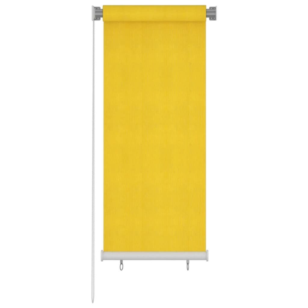 Rollo Außenrollo 60x140 cm Gelb HDPE, vidaXL