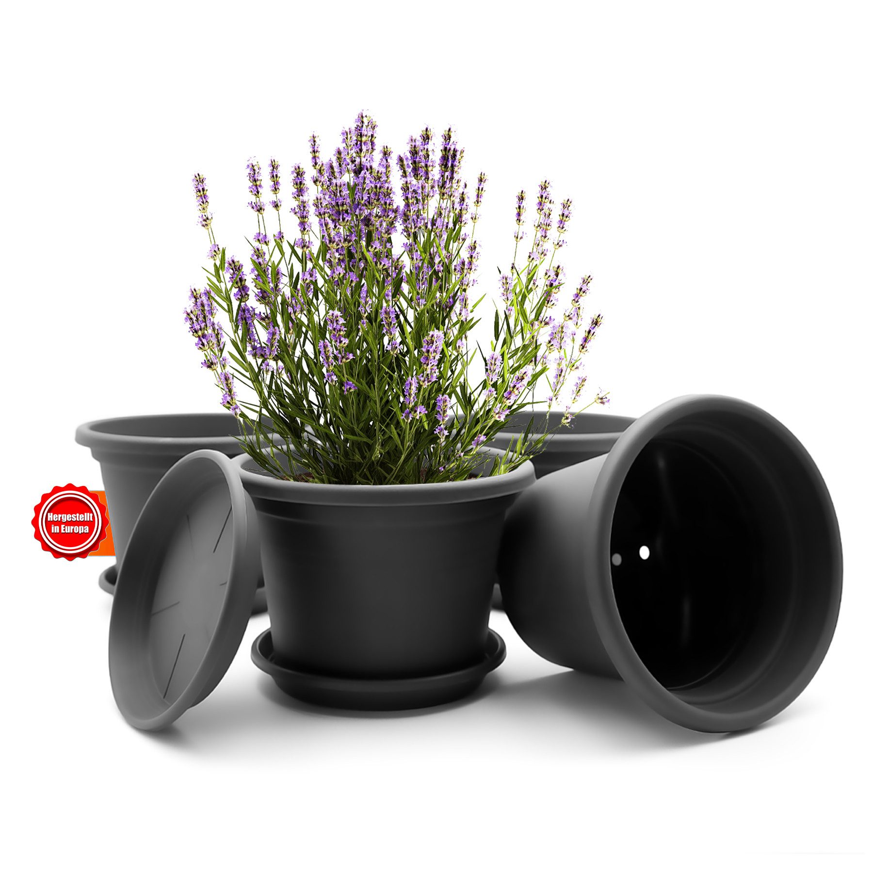 BigDean Blumentopf 4 Stück Pflanzkübel mit günstig online kaufen