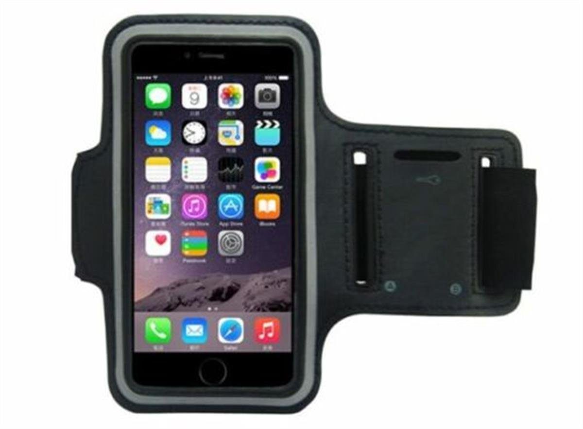 Handyhülle CoverKingz Apple 6/6S Schlüsselfach Etui Fitness Jogging Schutzhülle Armband Hülle Sportarmband Sport Jogging Handyhülle Arm, für iPhone Schutztasche