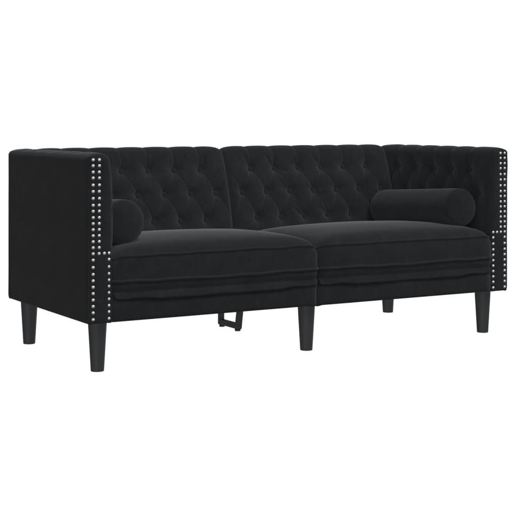 vidaXL Sofa Chesterfield-Sofa mit Nackenrollen 2-Sitzer günstig online kaufen