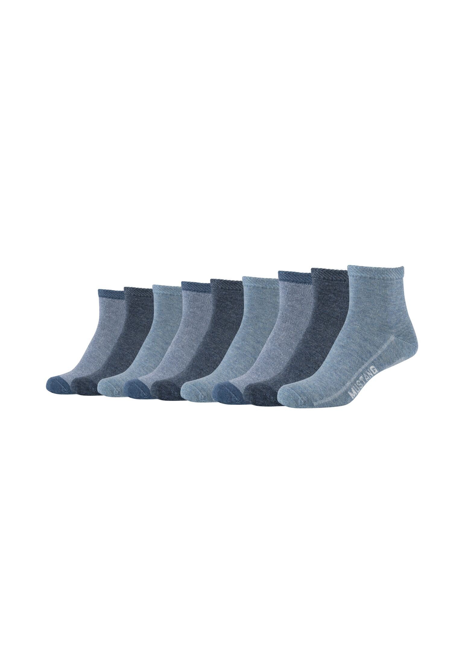 MUSTANG Kurzsocken Kurzsocken 9er Pack stone mix