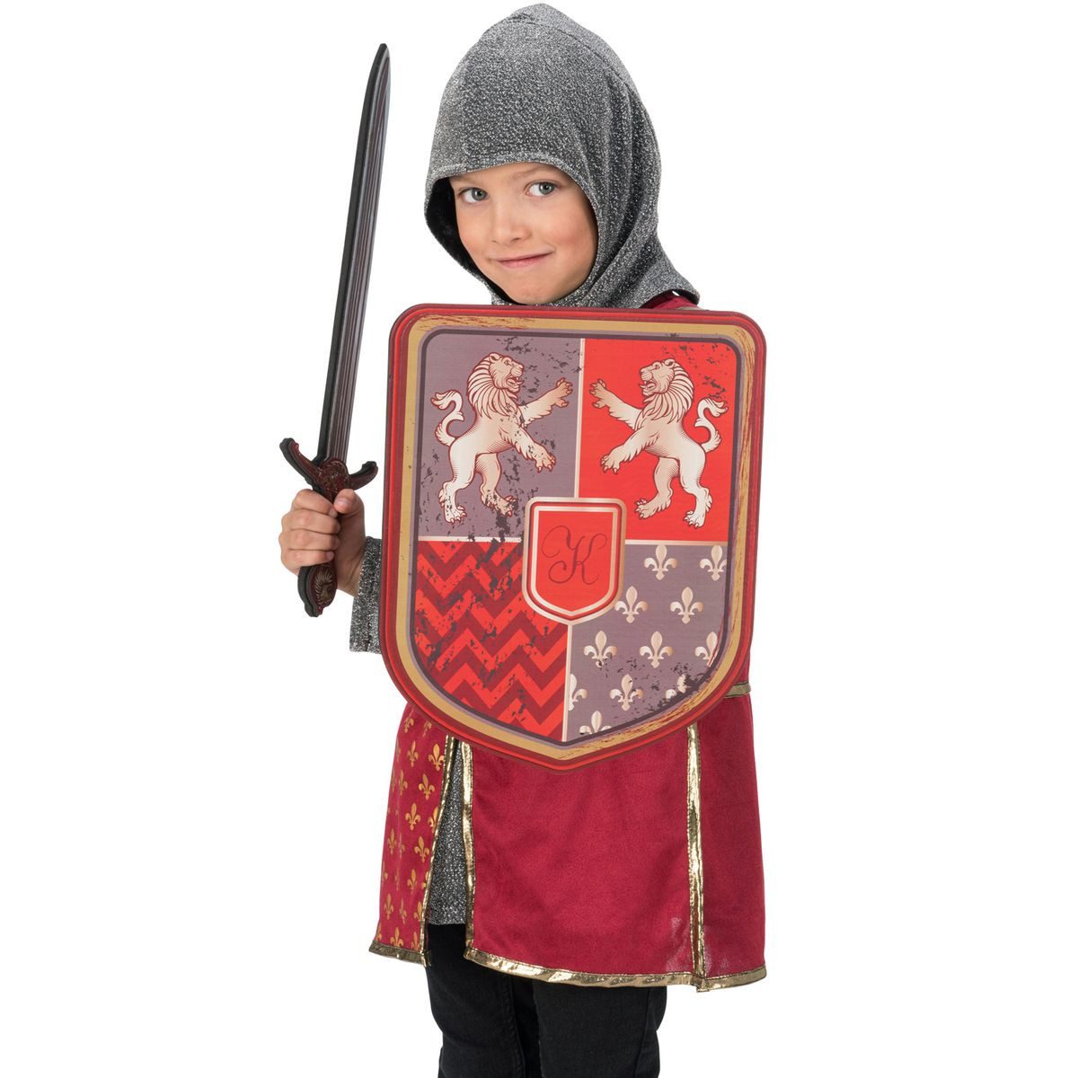 CHAKS Knight Prince Costume for Children Medieval Dress-Up