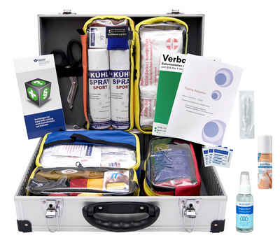 WM-Teamsport Erste-Hilfe-Koffer SPORT-Betreuerkoffer"ALU-PRO" mit Modultaschen DIN 13157 + DIN 13164