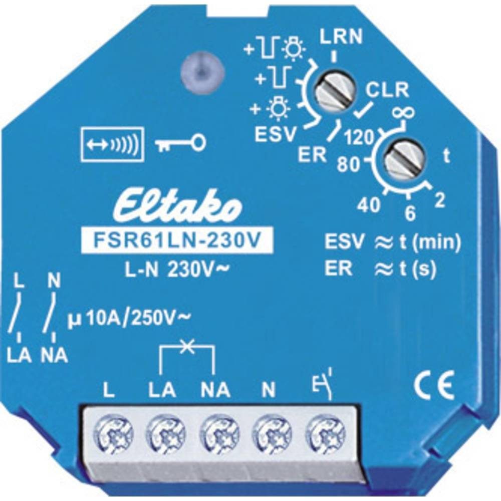 Eltako Funkaktor Stromstoß-Schaltrelais 230V für 2-poliges Schalten 30200331 Smart-Home-Steuerelement