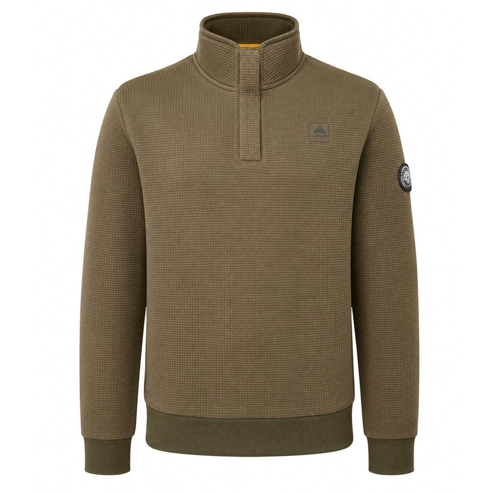 Coastguard Troyer Herren Sweat-Troyer 80937 mit Waffelstruktur - Pullover Troyer-Kragen Stehkragen mit Reißverschluss, Rippbündchen an Ärmeln und Saum – Bild 4 von 5