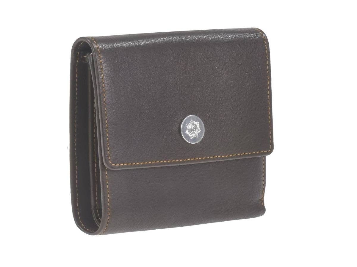 Sonnenleder Geldbörse Prien Portemonnaie Herren Leder 10x10cm 3 Kartenfächer sehr edel, Lederbörse, 3 Kartenfächer, 10,5x10 cm, Portemonnaie