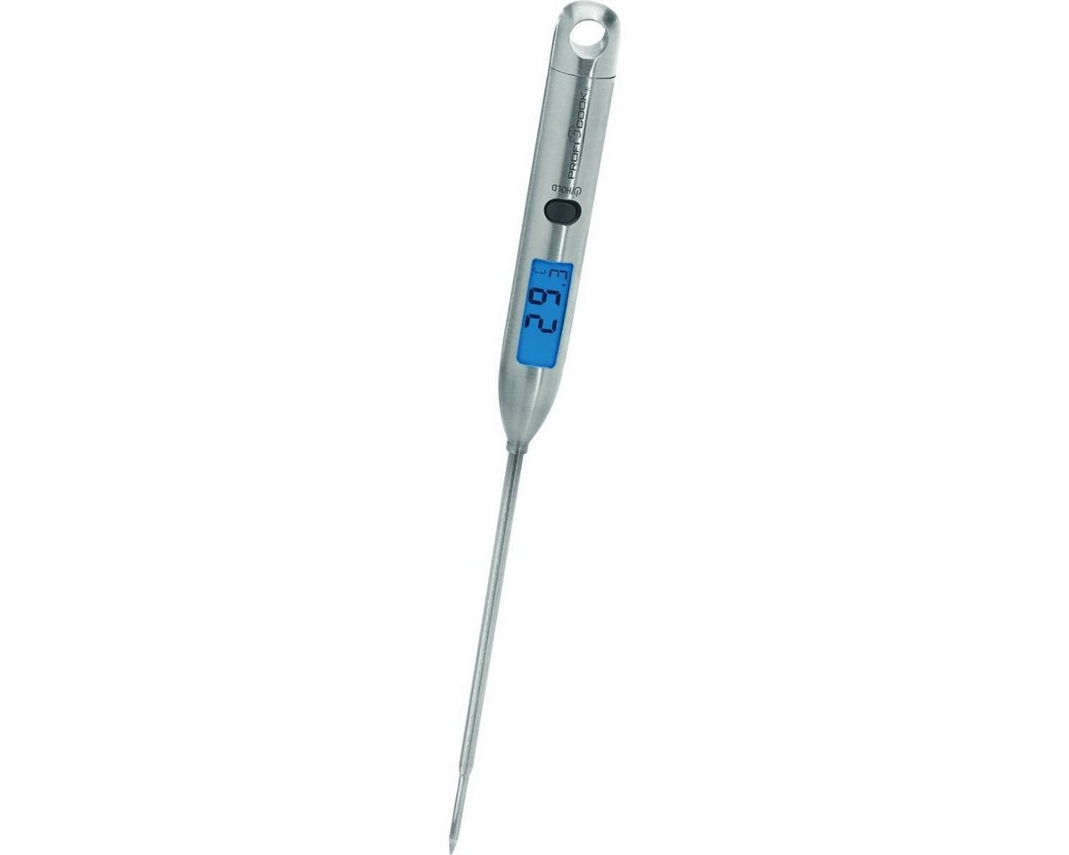 ProfiCook Kochthermometer PC-DHT 1039, Küchenthermometer aus Edelstahl, LCD-Display