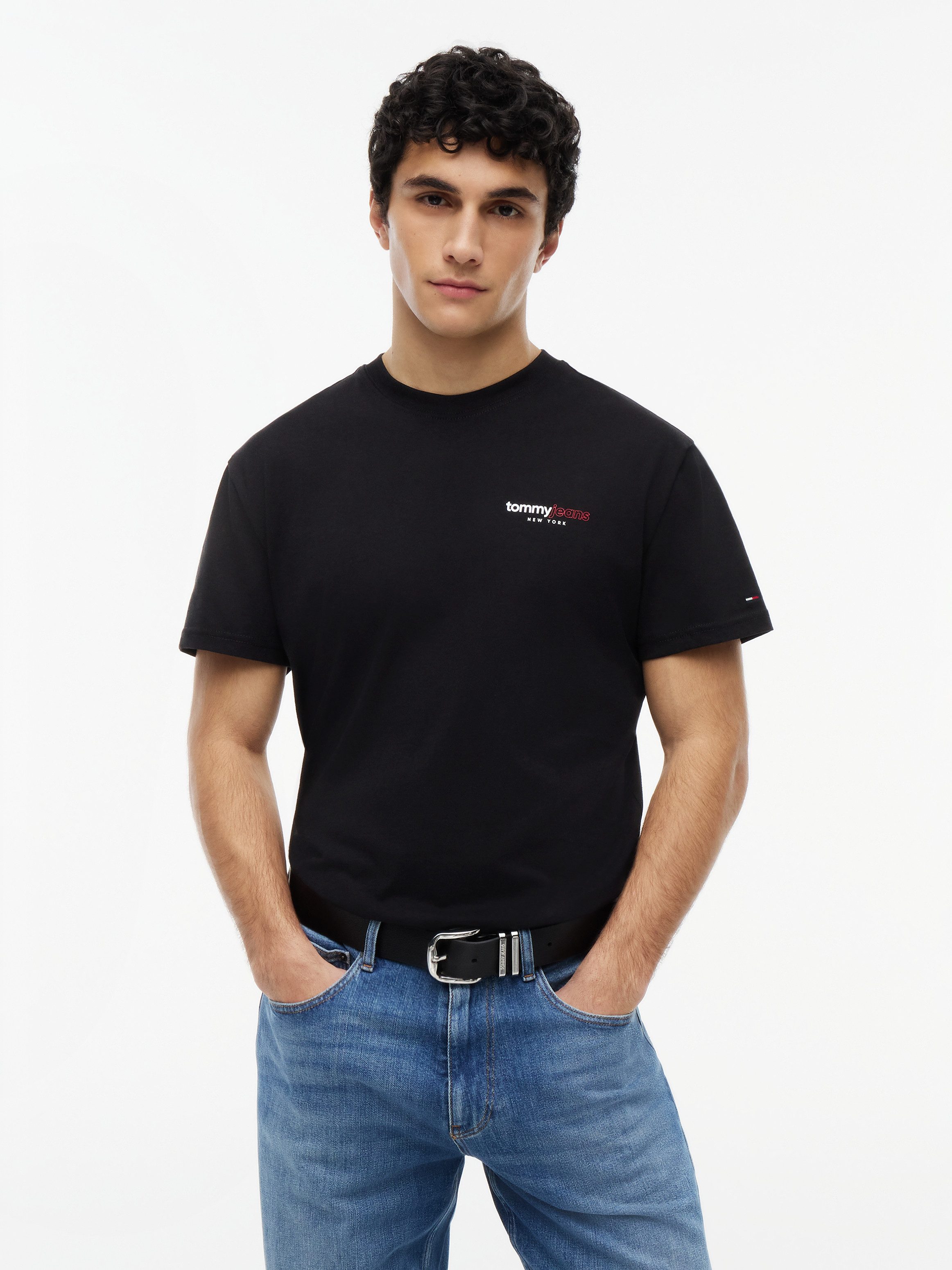 Tommy Jeans T-Shirt TJM REGULAR DNA GRAPHIC SHORT SLEEVE EXT Regular fit mit Backprint, Rundhals