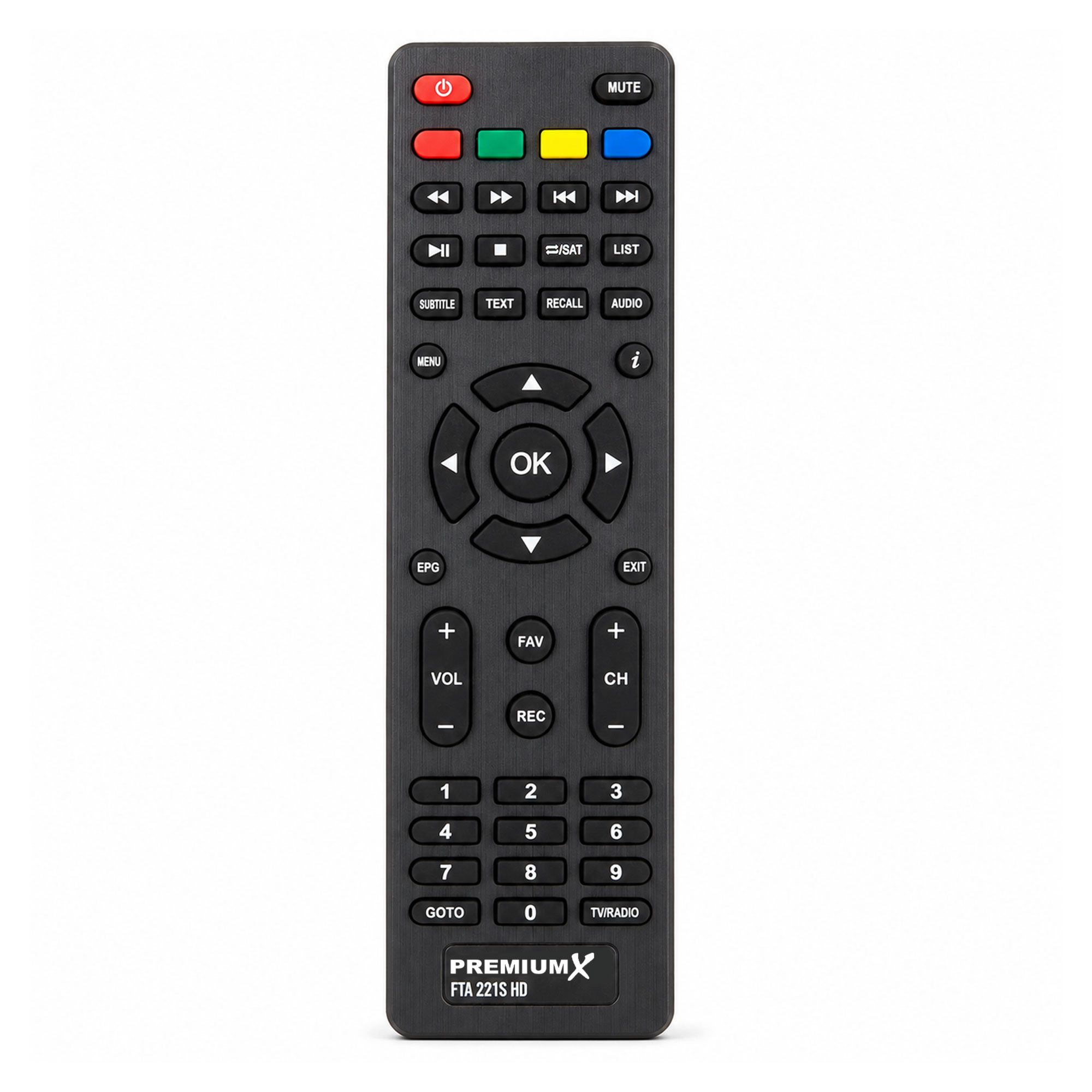 PremiumX Original Fernbedienung für PremiumX HD 221S FTA Sat Receiver SAT-Receiver
