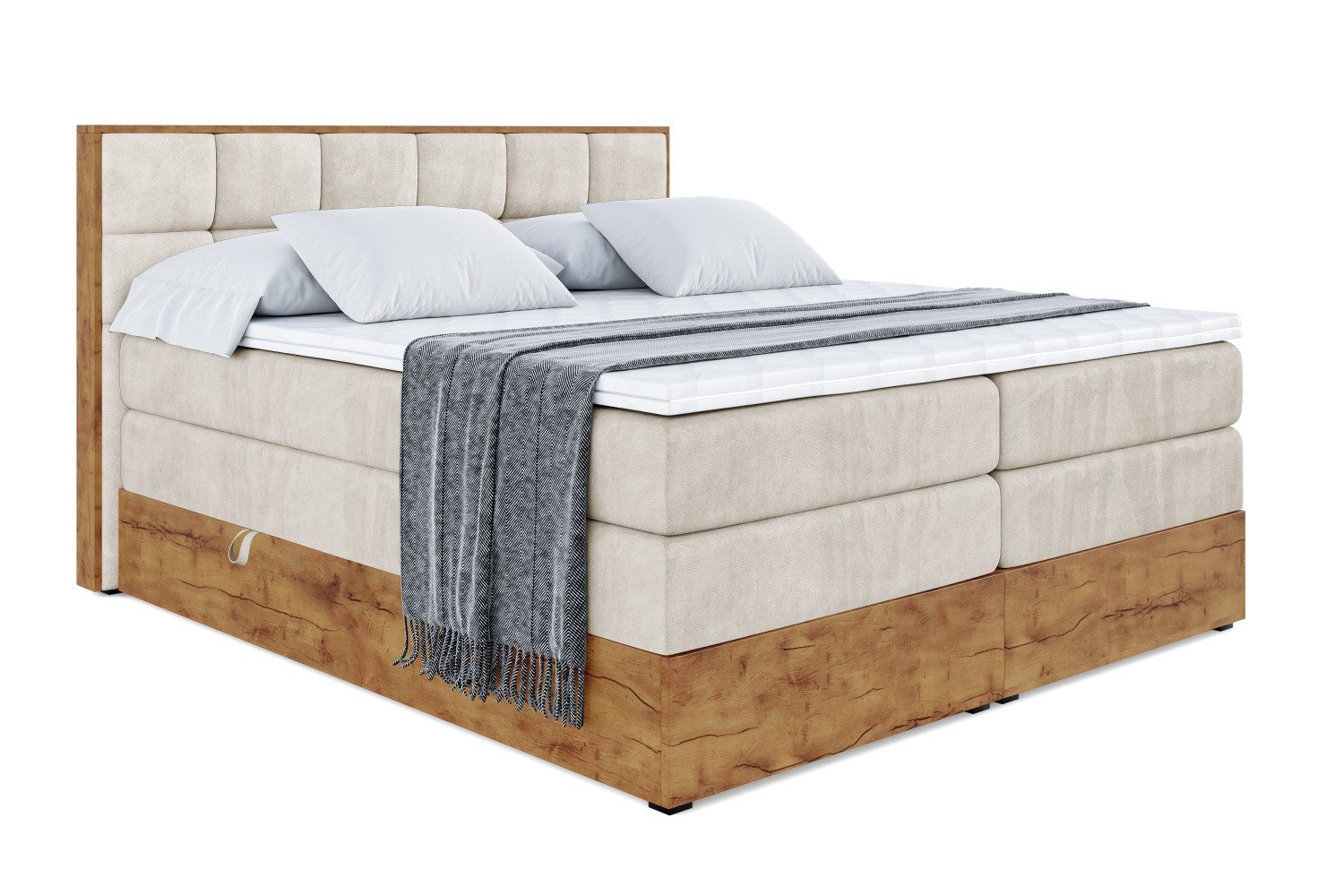 ALTDECOR Boxspringbett LOLLI2 KING (Multipocket-Matratze H4, günstig online kaufen