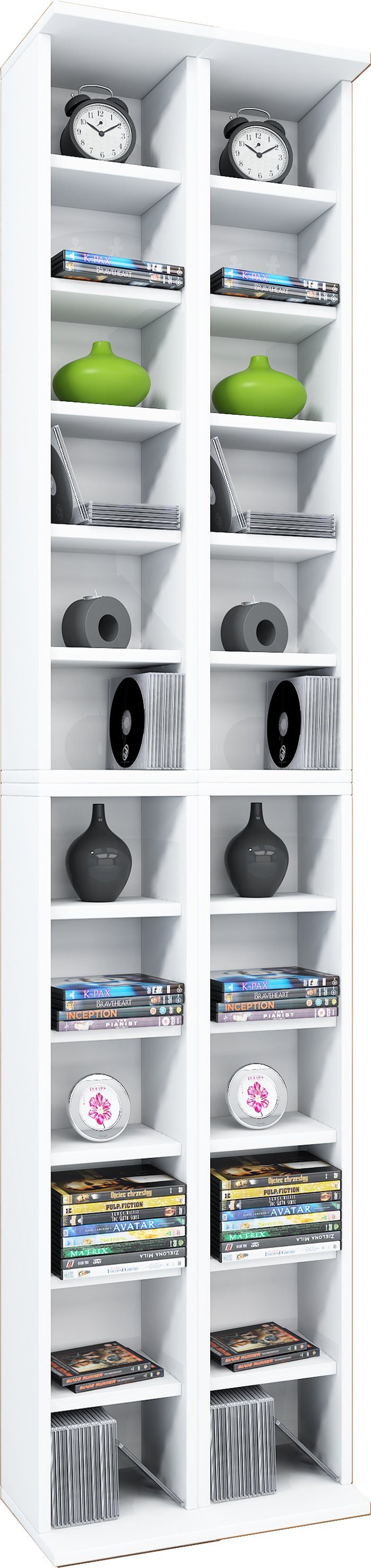 VCM CD-Regal Holz CD DVD Stand Regal Schrank Ständer Almera günstig online kaufen