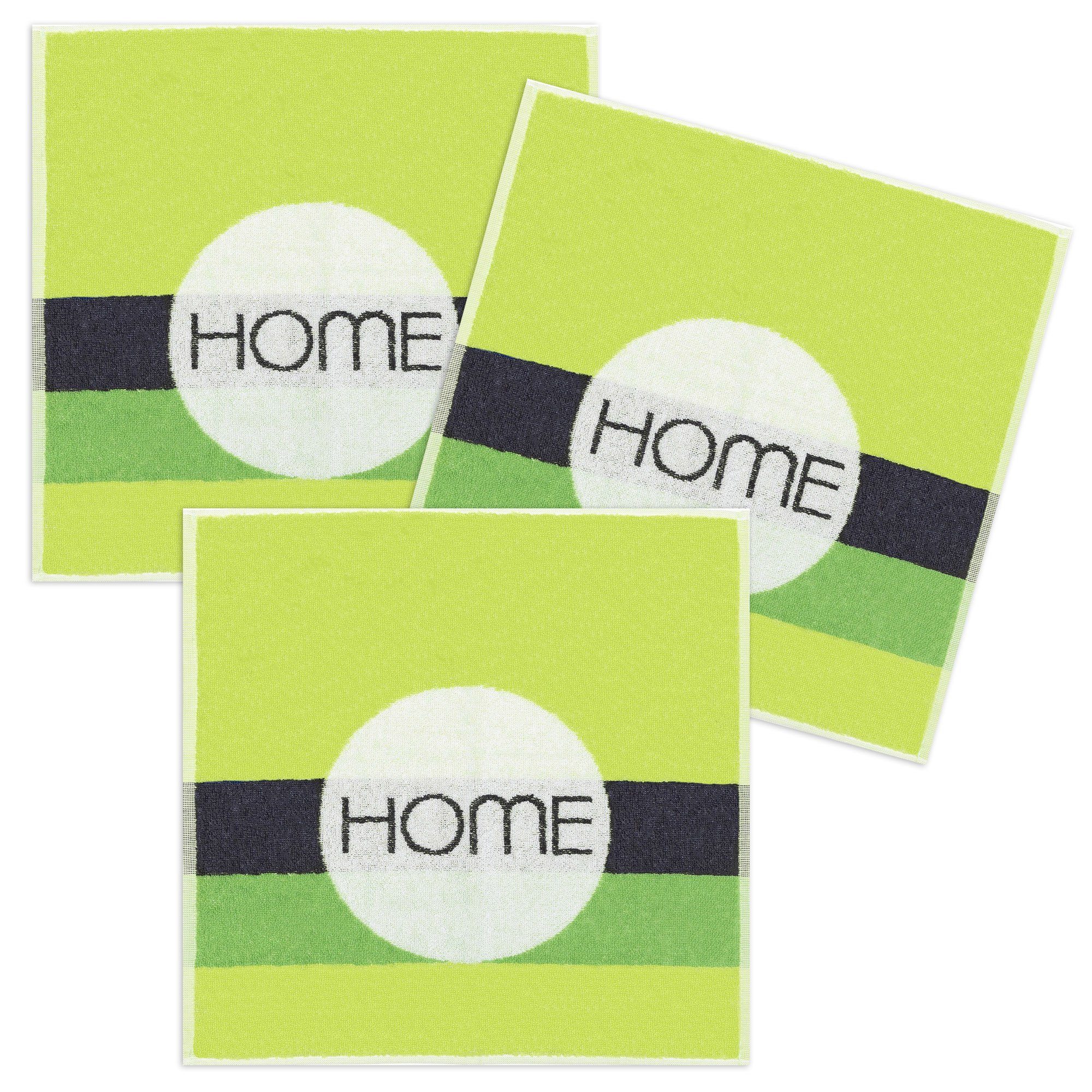 Kracht Geschirrtuch Home, (Set, 3-tlg., Set), 3er Pack Frottee Küchenhandtü günstig online kaufen