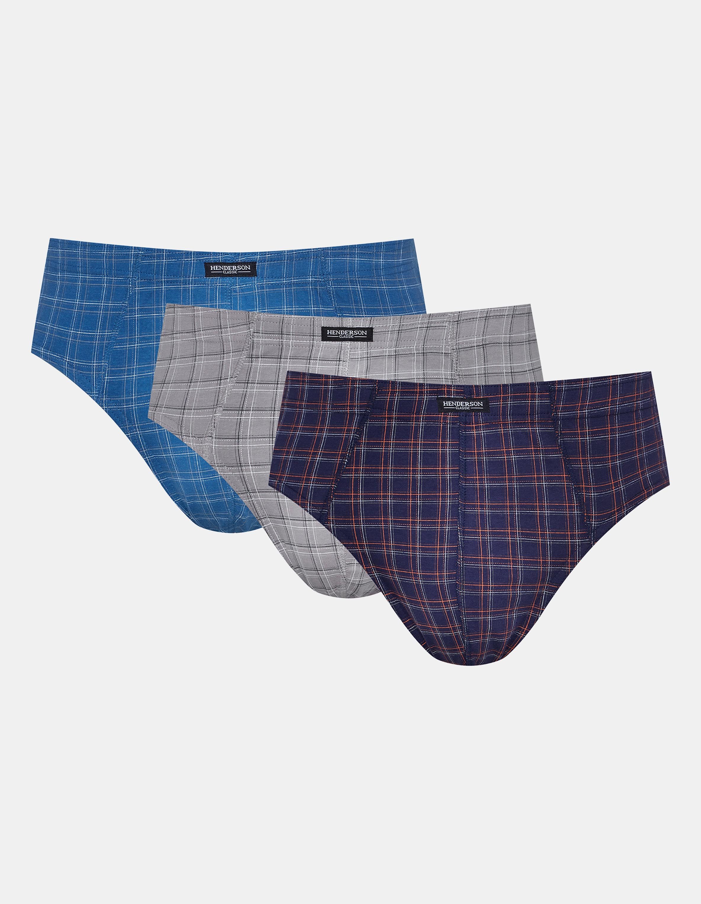 Henderson Slip Klassische Slips 3er-Pack aus Baumwolle bequem atmungsaktiv Classic (3-St)