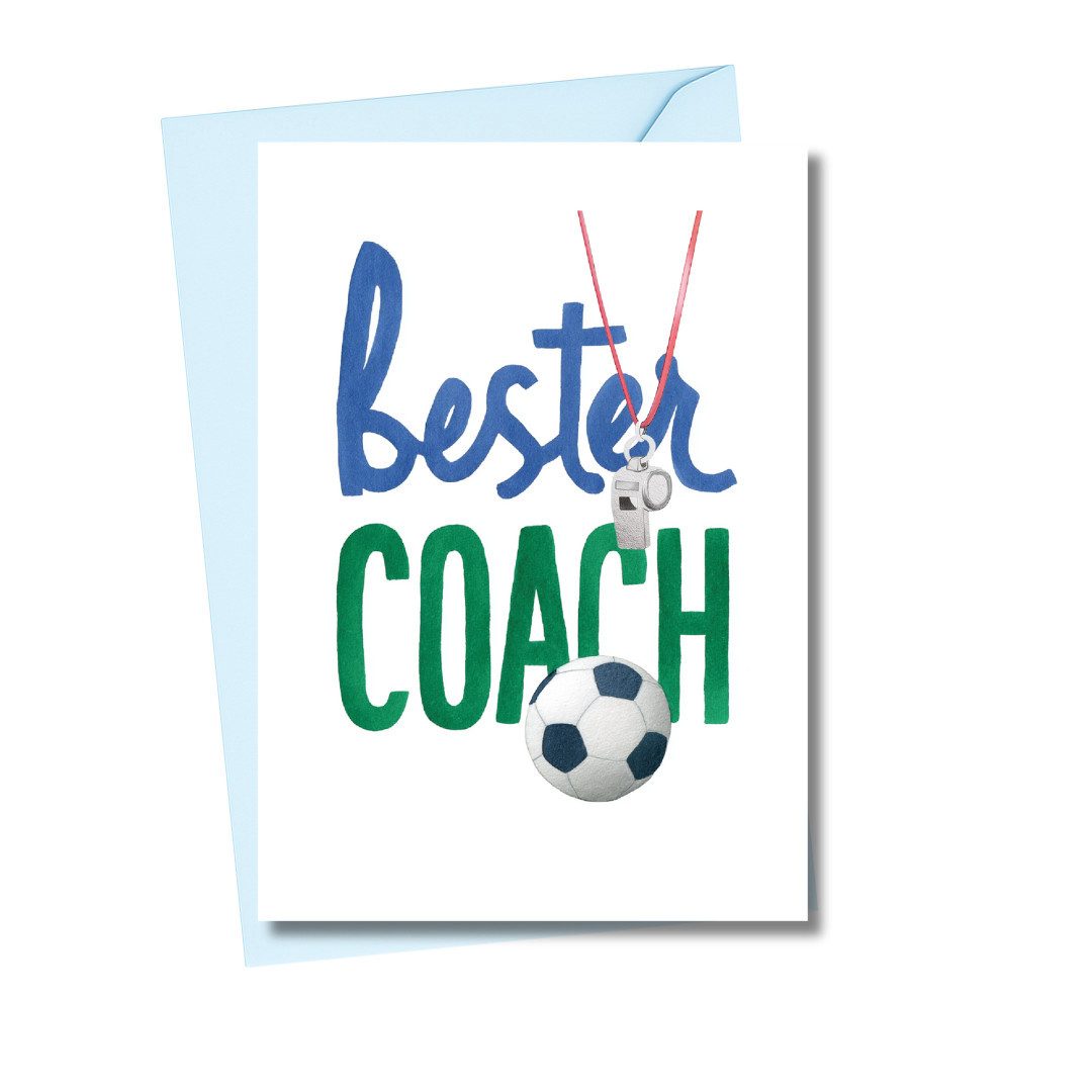 heaven+paper Вітальні листівки Grußkarte Coach DIN B6 mit Umschlag, hochwertig verarbeitet & modern