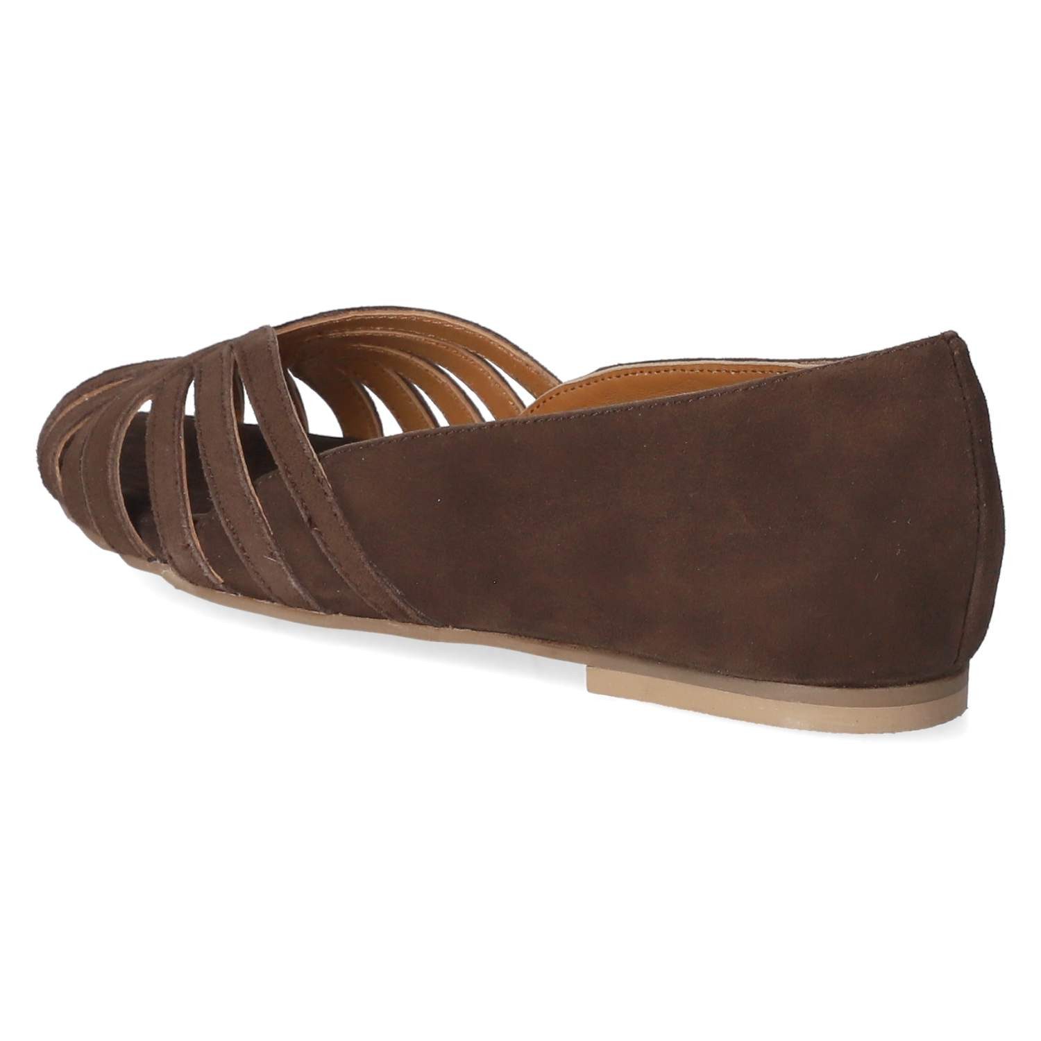Copenhagen Studios Copenhagen Shoes CS8567-004 DARK BROWN Damen Rauleder brown Ballerina