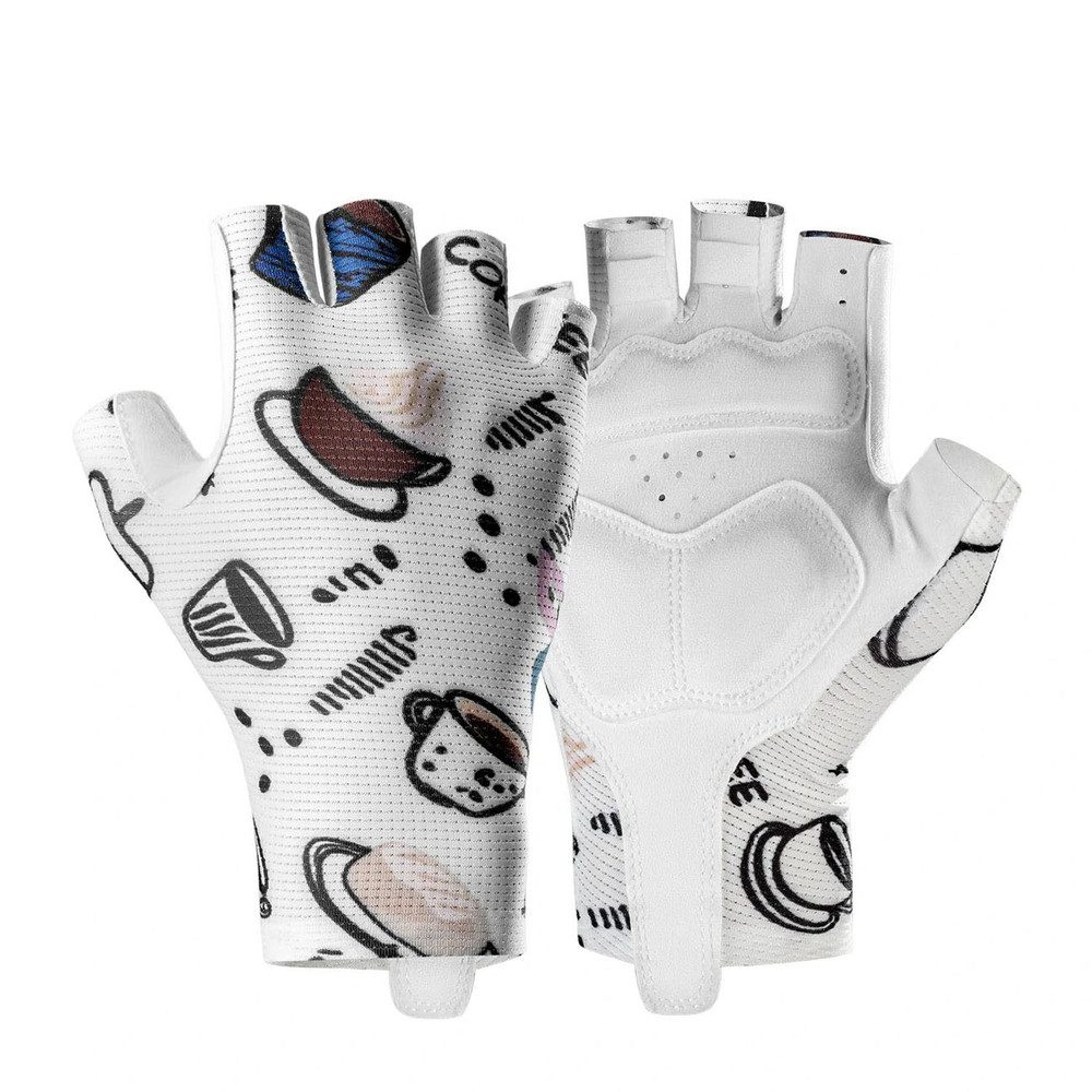 ROCKBROS Fahrradhandschuhe Radhandschuhe Kurzfingerhandschuhe Sporthandschuhe (Spar-Set, 1-St., L) 2 mm SBR-Polsterung, Kurzfinger, atmungsaktives Mesh