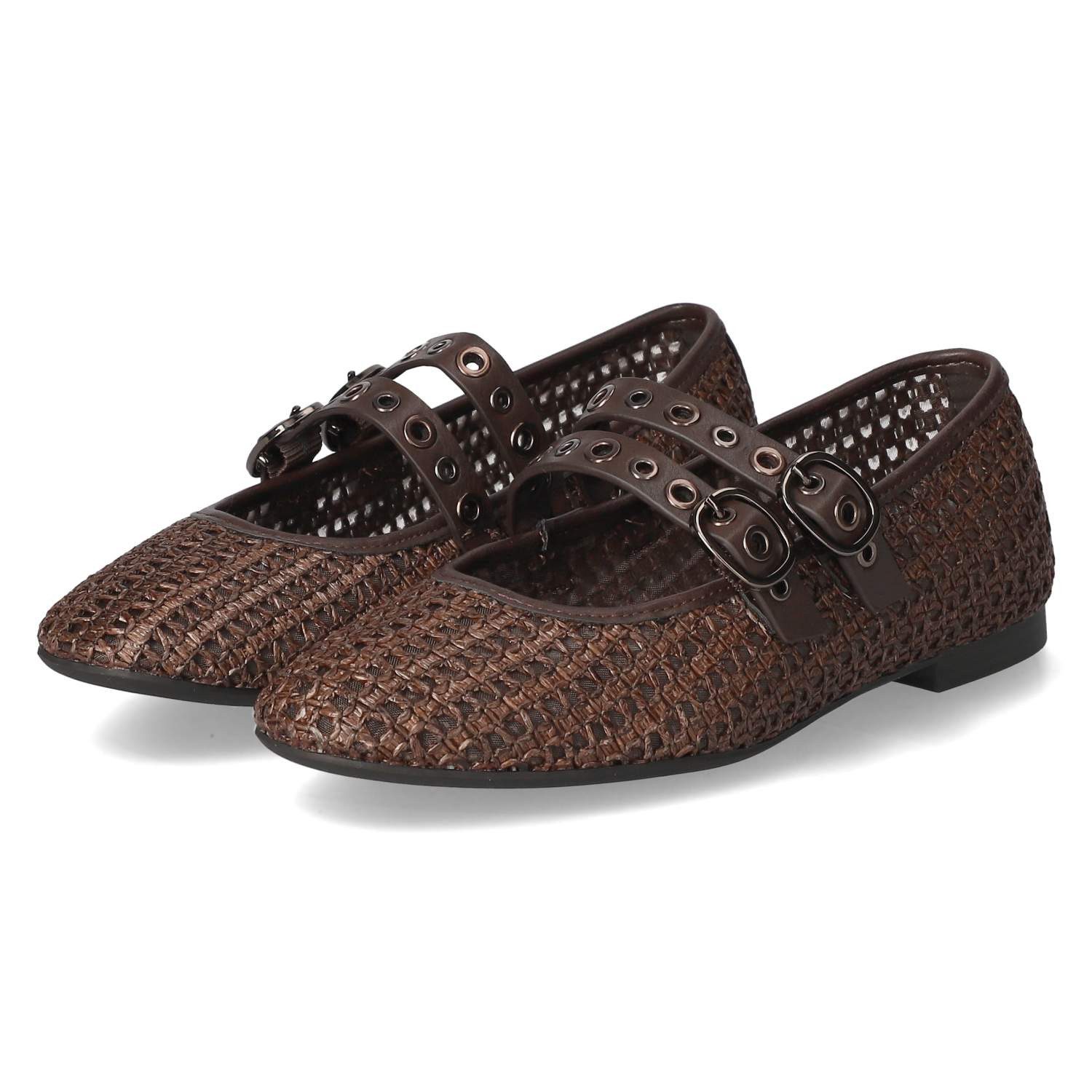 Tamaris Tamaris 1-22144-46-304 Damen Textil & Synthetik braun Ballerina günstig online kaufen