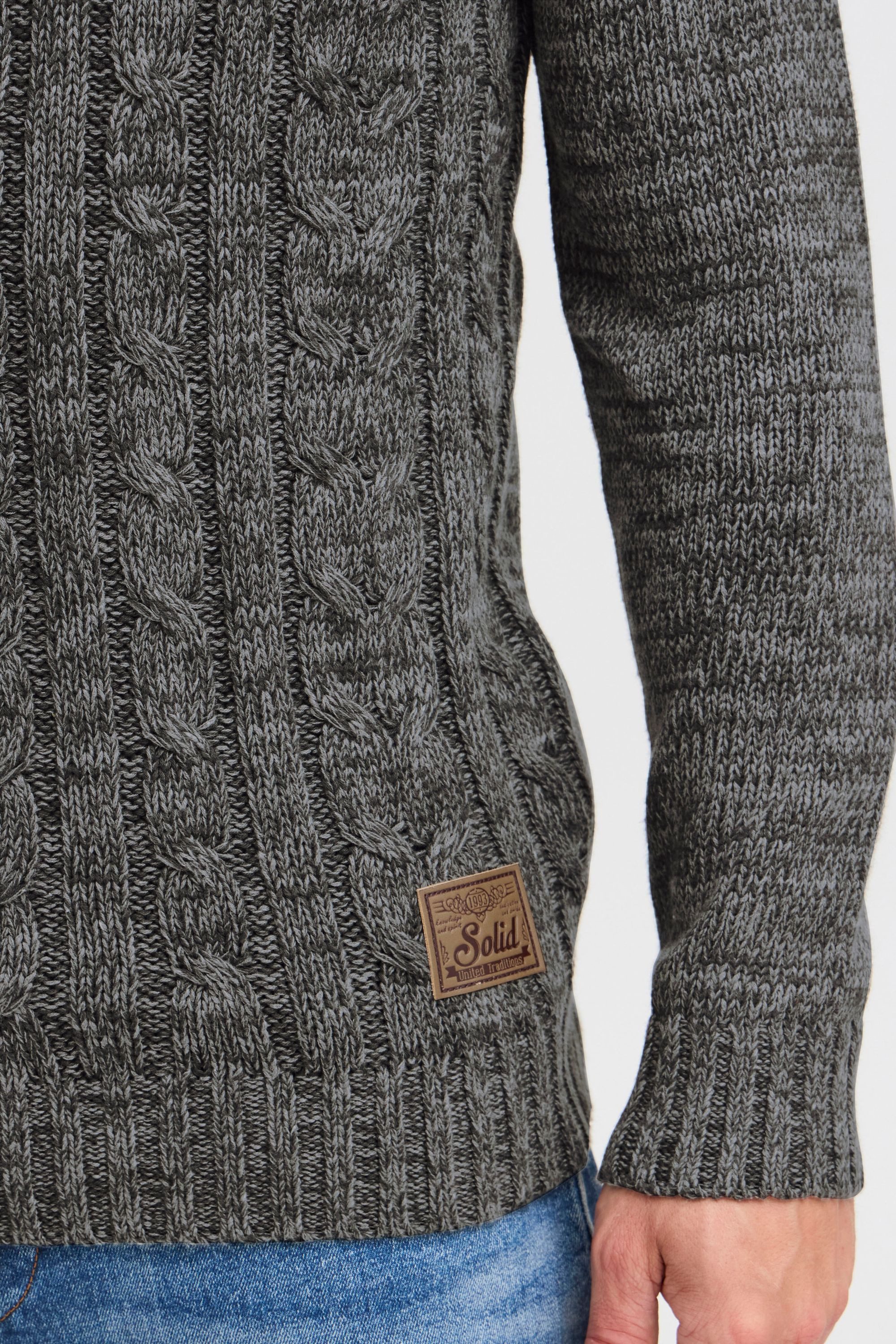 !Solid Strickpullover SDPhilemon Strickpulli mit Zopfstrickmuster