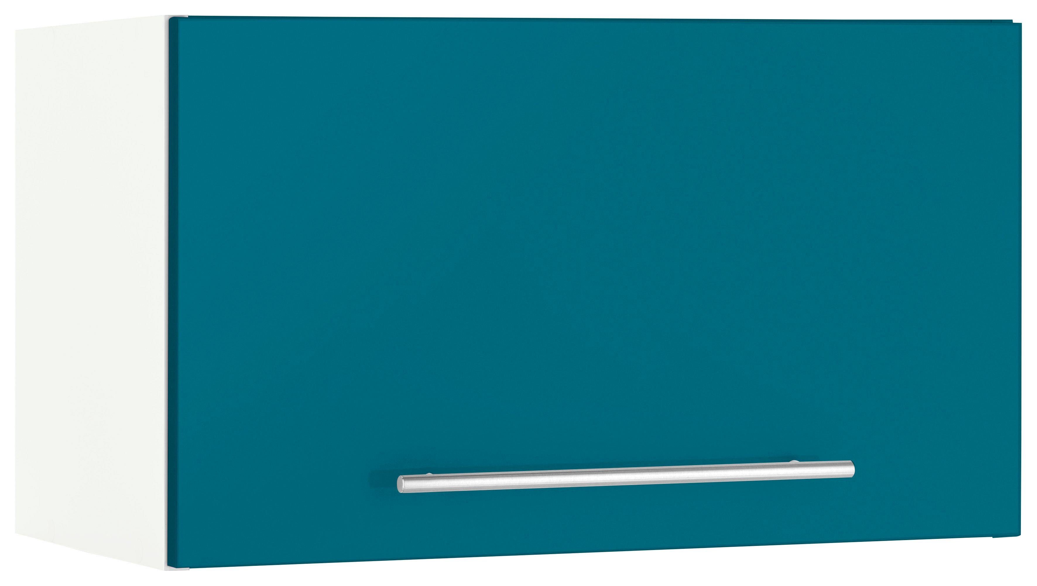 wiho Küchen Hängeschrank Flexi2 Breite 60 1 mit ozeanblau/weiß rechts/links Tür, cm, wechselbar