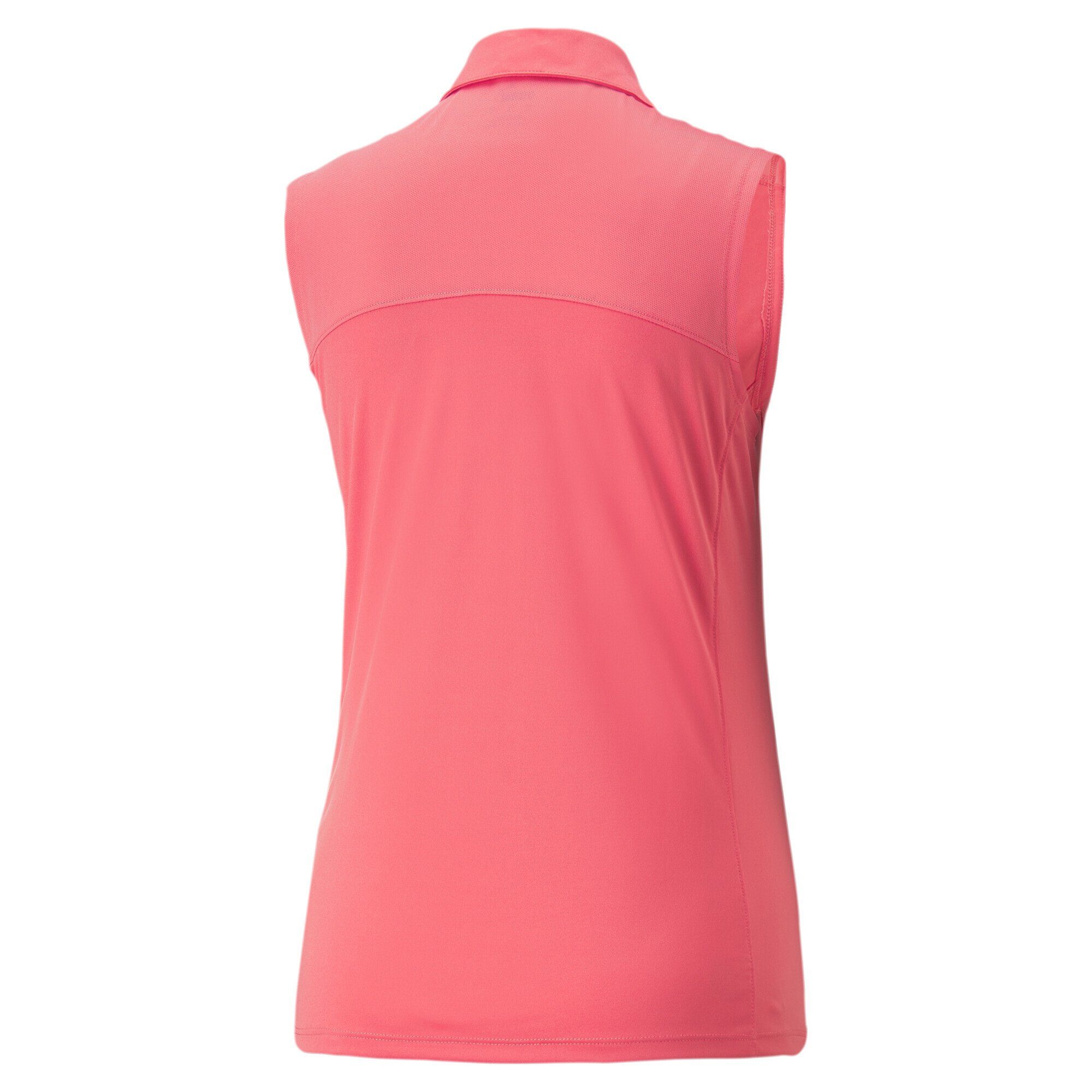Poloshirt Golf Gamer Damen PUMA Ärmelloses Pink Poloshirt Loveable