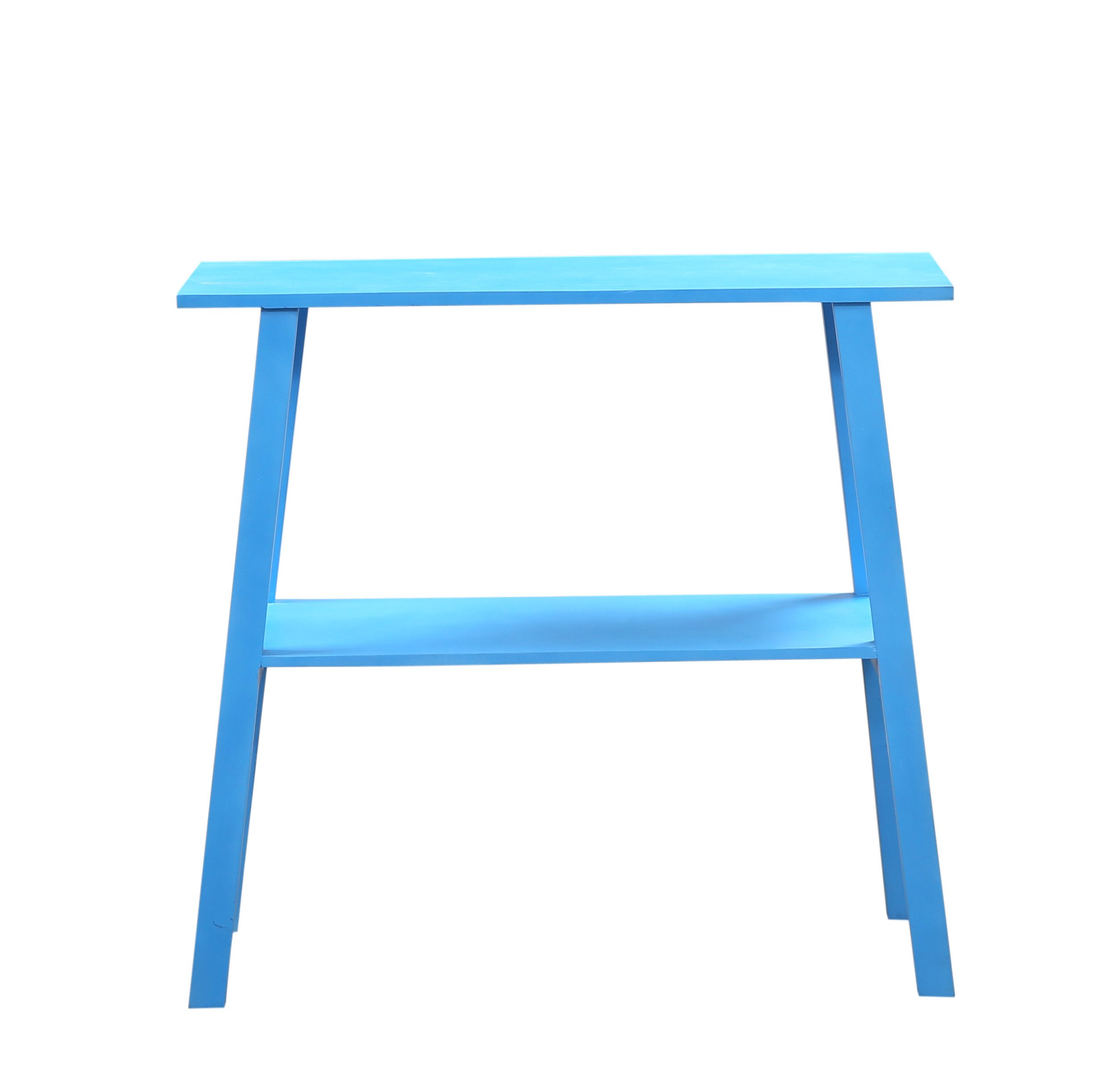 Marrakesch Orient & Mediterran Interior Konsolentisch Dopamine Decor Konsole Anrichte Japandi 90cm Blau