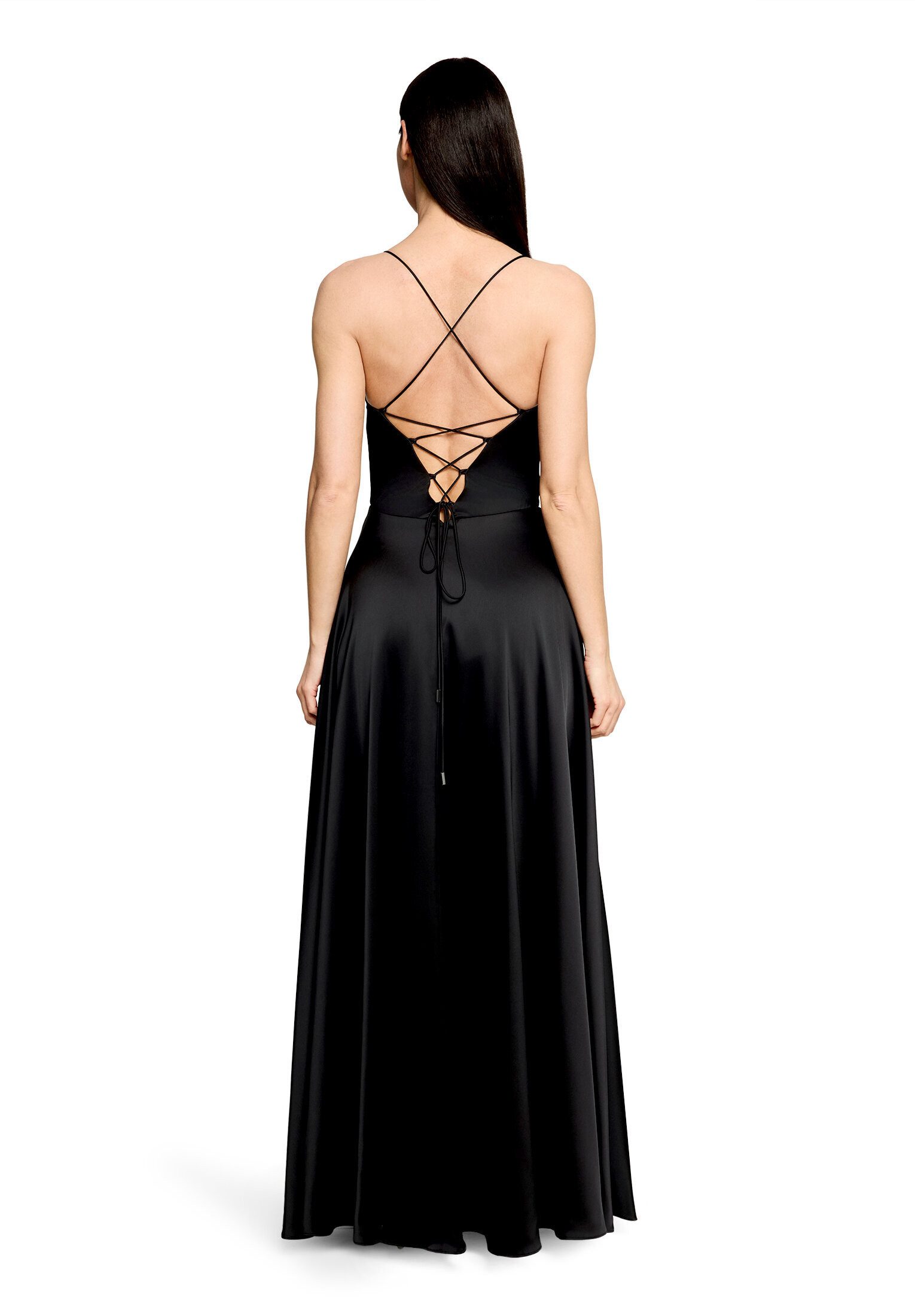 Vera Mont Abendkleid Damen mit Wasserfallausschnitt Material