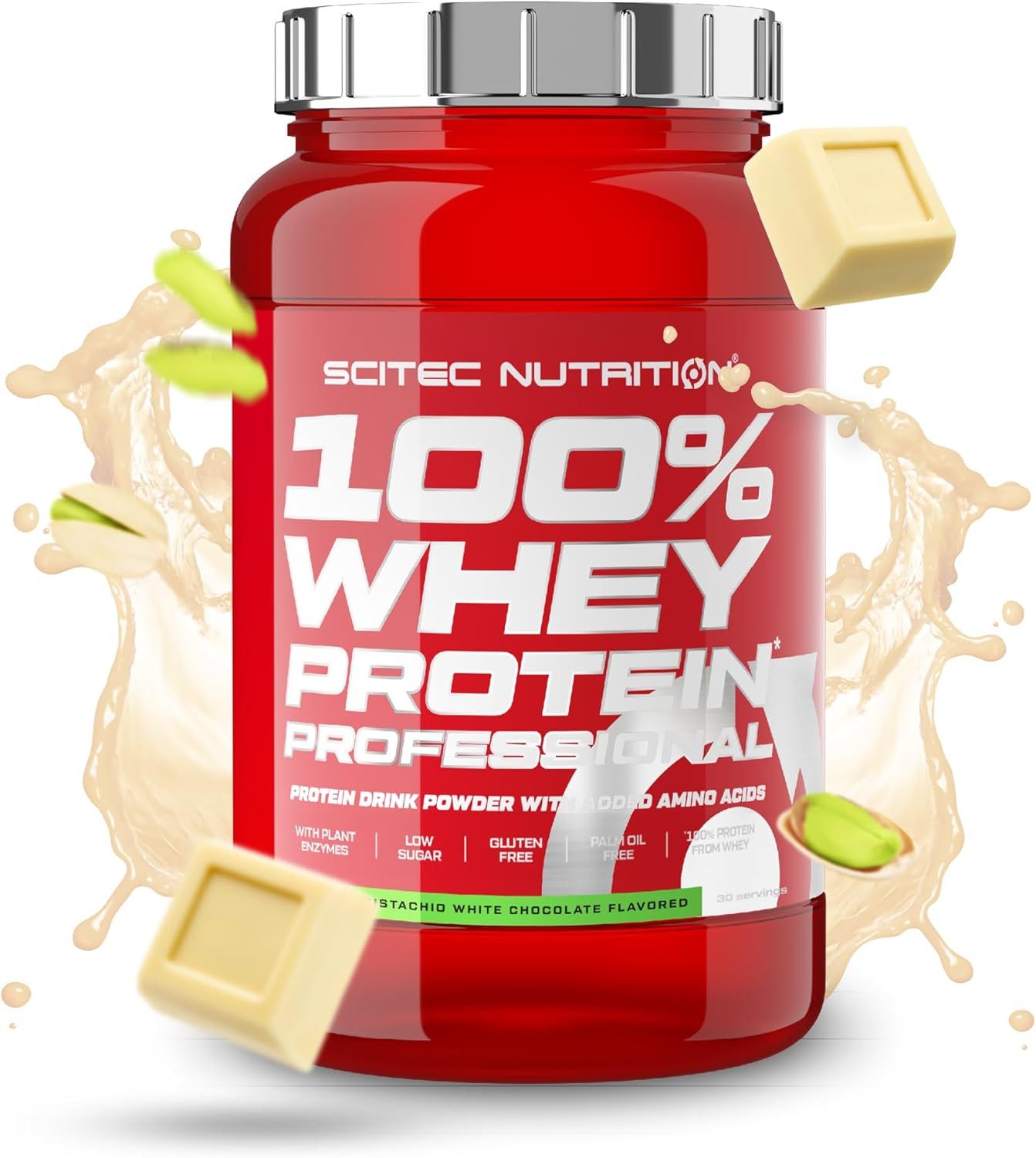 Scitec Nutrition Scitec 100% Whey Professional 920g - Pistachio White Chocolate Pulver