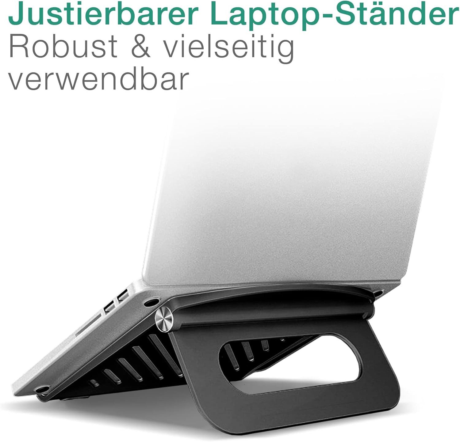 FELIXLEO Laptopschloss Laptopunterlage Knietablett Kühler, Laptophalter Ständer bis 17 Zoll