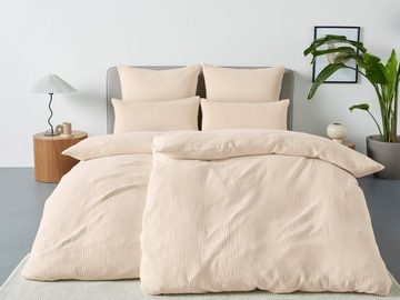 Bettwäsche Svensby in Gr. 135x200 oder 155x220 cm, andas, Musselin, 2 teilig, Bettwäsche aus Baumwolle in Musselin-Qualität, unifarbene Bettwäsche