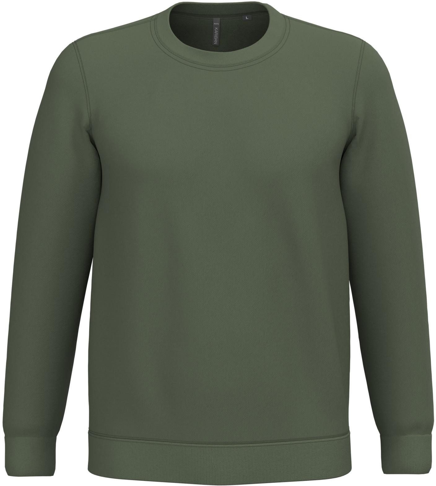 Kariban Sweatshirt Herren Sweatshirt mit Rundhalsausschnitt