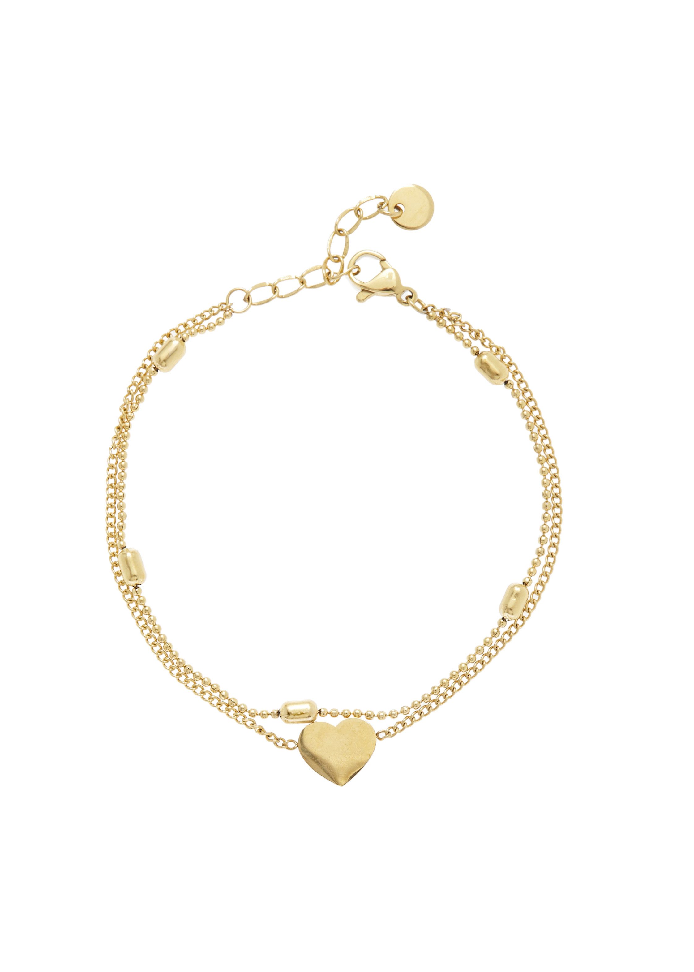 LASCANA Fußkette Mit Herzanhänger, Aus vergoldetem Edelstahl. € 19,99